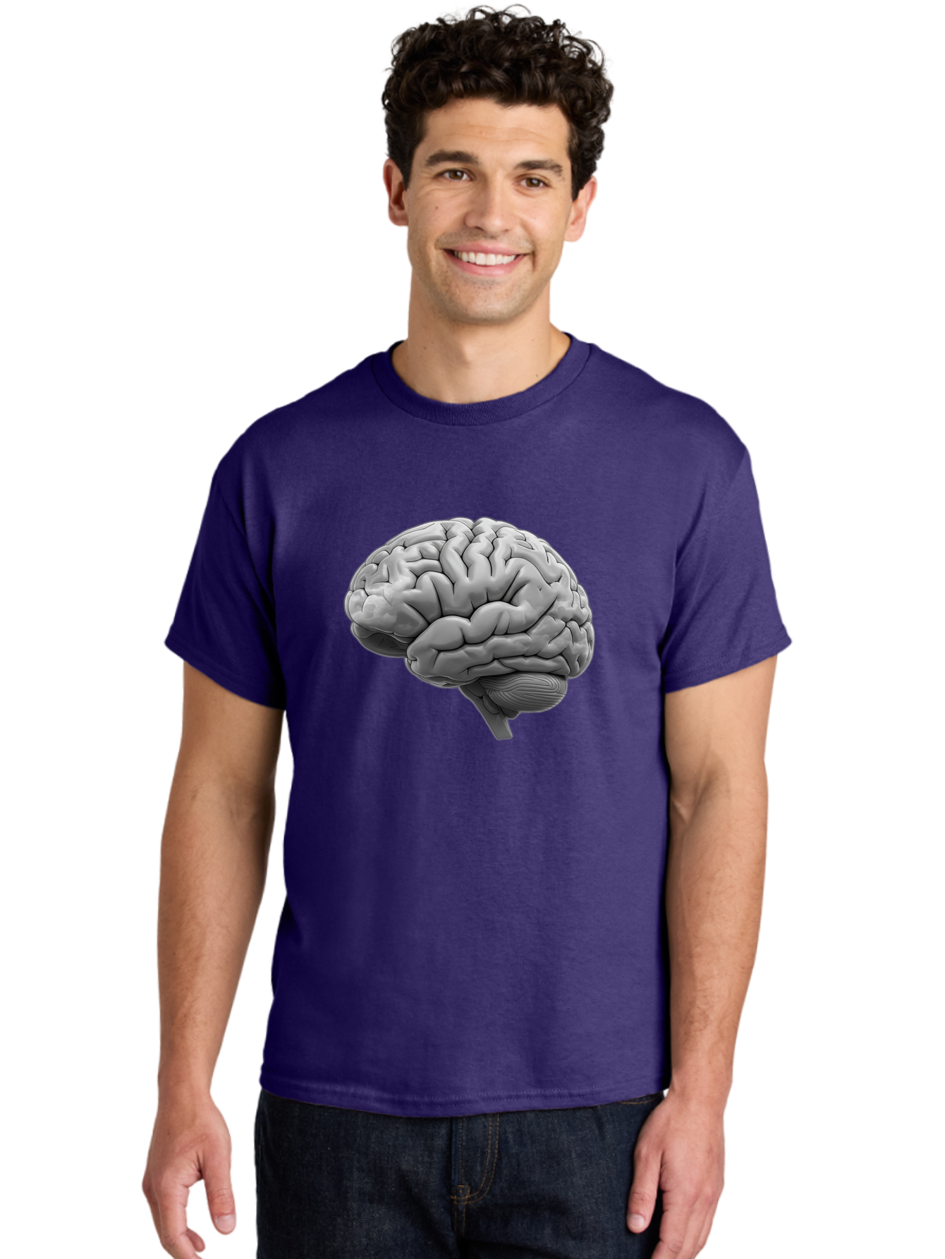 Human-Brain-1 Men'S Graphic Tee, 100% Cotton, Comfortable Casual Summer Wear, Machine Washable, Vintage Camera, Old Camera, Antique Camera, Black Camera, Classic Photography, Photography Equipment, Nostalgic Device, Film Camera, Camera Art Bam667