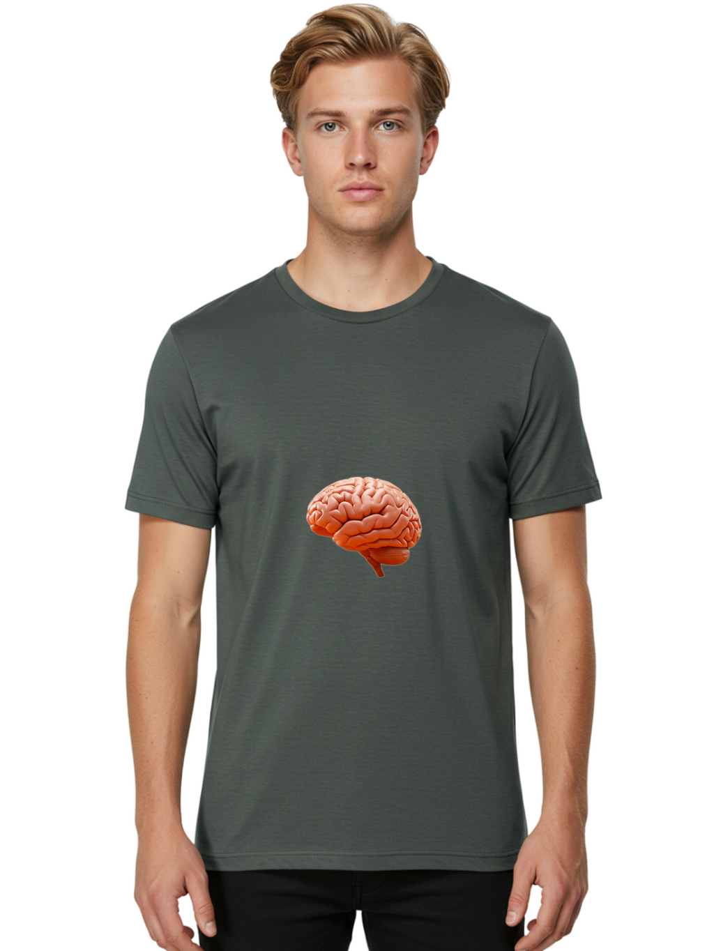 Human-Brain Men'S Graphic Tee, 100% Cotton, Comfortable Casual Summer Wear, Machine Washable, Vintage Camera, Old Camera, Antique Camera, Black Camera, Classic Photography, Photography Equipment, Nostalgic Device, Film Camera, Camera Art Bam668