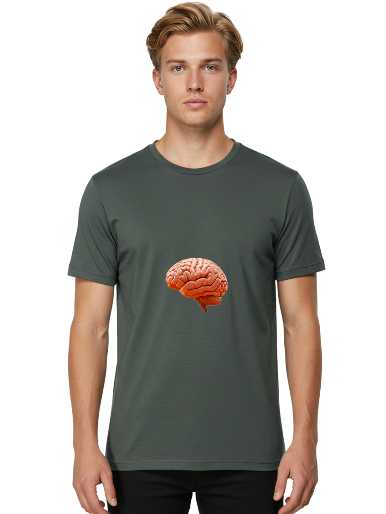 Human-Brain Men'S Graphic Tee, 100% Cotton, Comfortable Casual Summer Wear, Machine Washable, Vintage Camera, Old Camera, Antique Camera, Black Camera, Classic Photography, Photography Equipment, Nostalgic Device, Film Camera, Camera Art Bam668