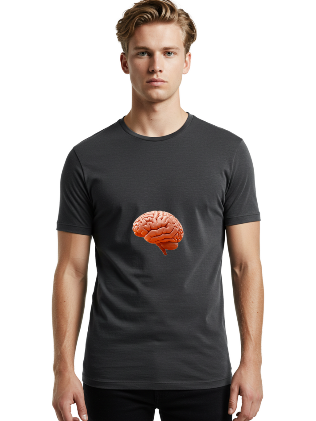 Human-Brain Men'S Graphic Tee, 100% Cotton, Comfortable Casual Summer Wear, Machine Washable, Vintage Camera, Old Camera, Antique Camera, Black Camera, Classic Photography, Photography Equipment, Nostalgic Device, Film Camera, Camera Art Bam668