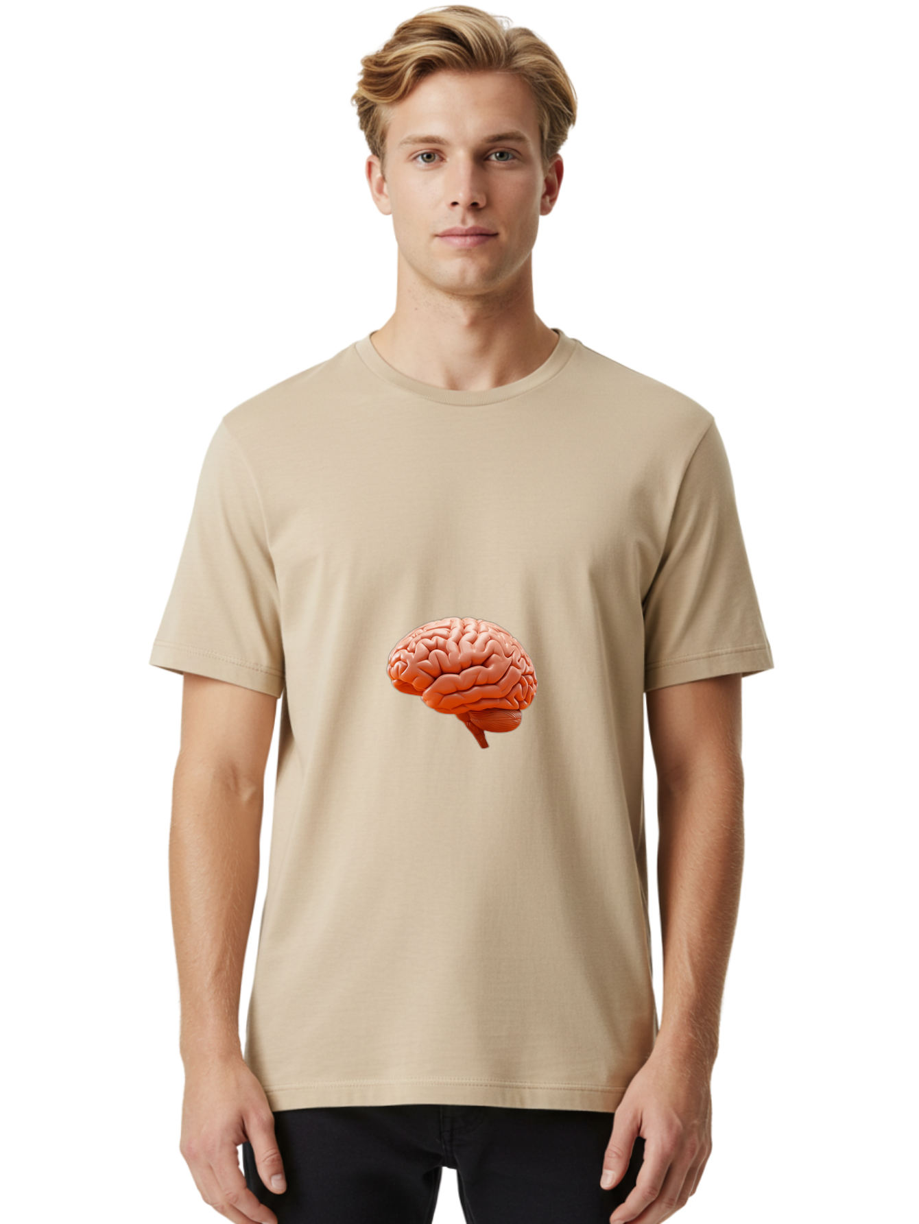 Human-Brain Men'S Graphic Tee, 100% Cotton, Comfortable Casual Summer Wear, Machine Washable, Vintage Camera, Old Camera, Antique Camera, Black Camera, Classic Photography, Photography Equipment, Nostalgic Device, Film Camera, Camera Art Bam668