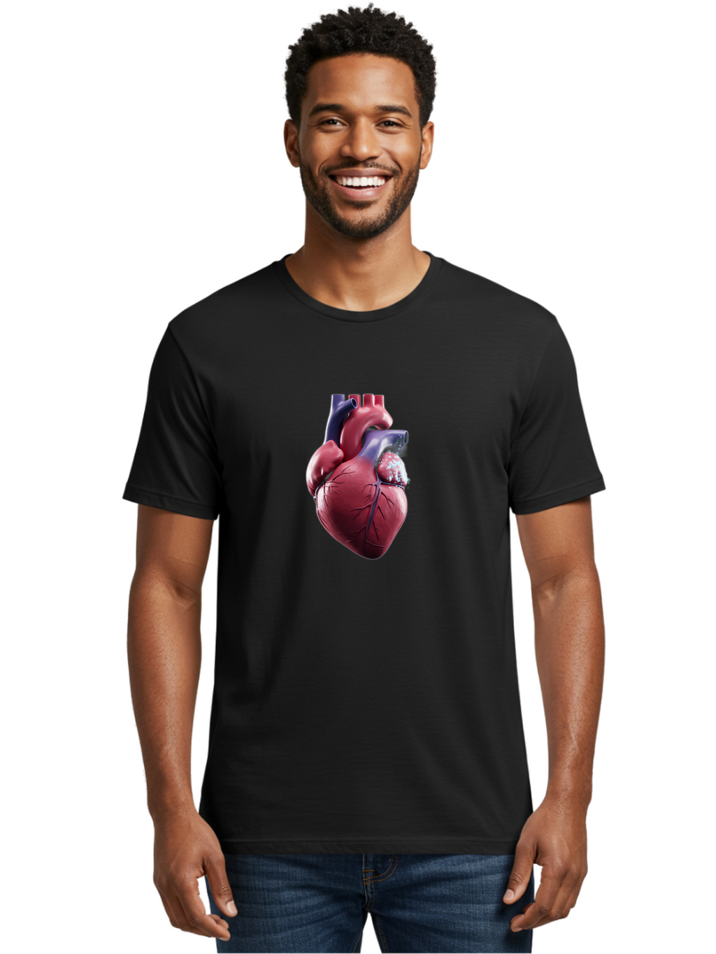 Human-Heart Men'S Graphic Tee, 100% Cotton, Comfortable Casual Summer Wear, Machine Washable, Vintage Camera, Old Camera, Antique Camera, Black Camera, Classic Photography, Photography Equipment, Nostalgic Device, Film Camera, Camera Art Bam670