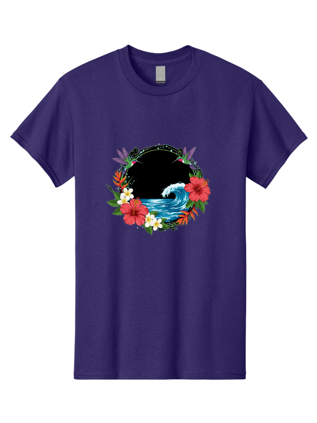Hummingbird-Ocean-Wave Men'S Graphic Tee, 100% Cotton, Comfortable Casual Summer Wear, Machine Washable, Vintage Camera, Old Camera, Antique Camera, Black Camera, Classic Photography, Photography Equipment, Nostalgic Device, Film Camera, Bam671