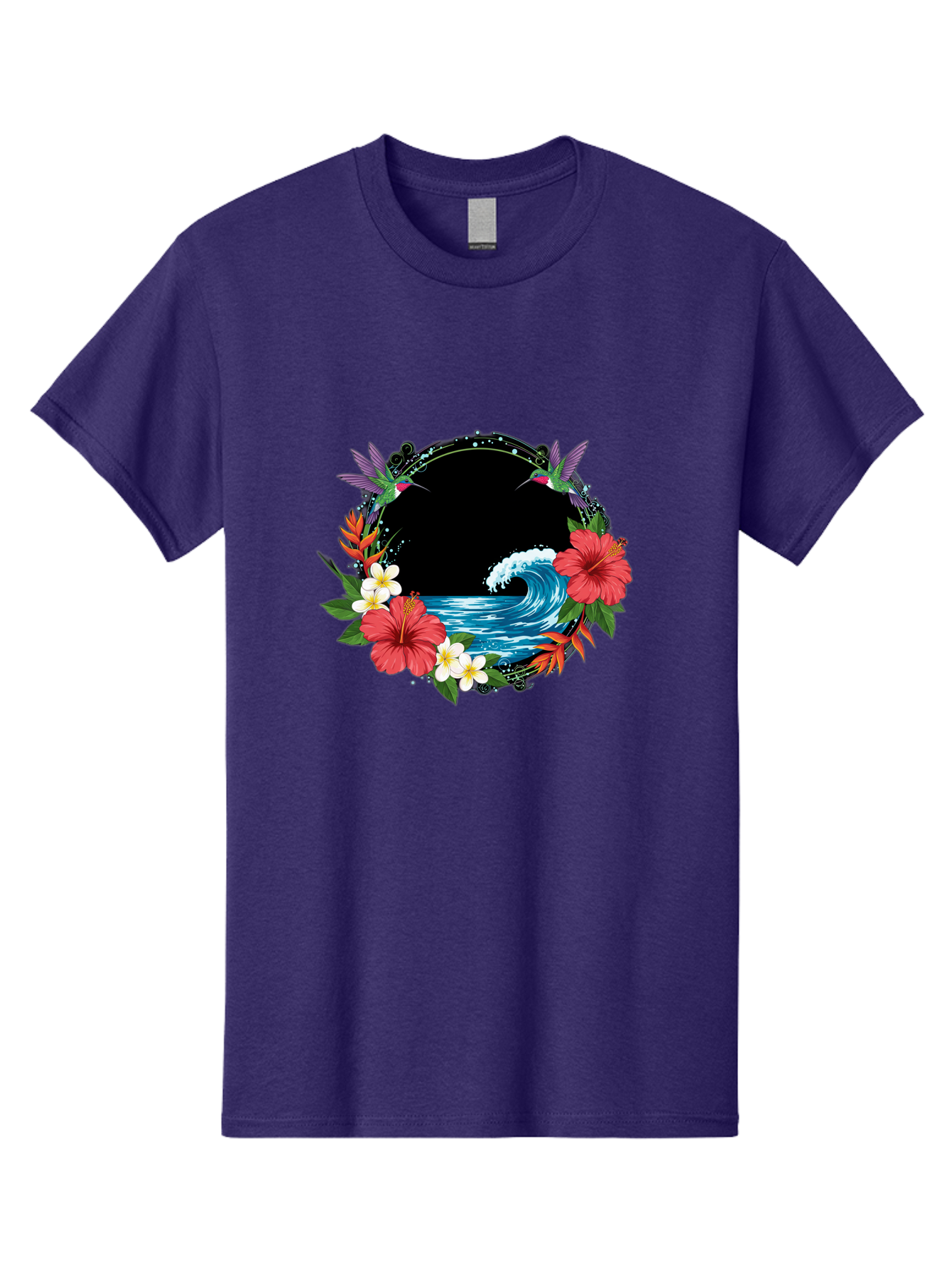 Hummingbird-Ocean-Wave Men'S Graphic Tee, 100% Cotton, Comfortable Casual Summer Wear, Machine Washable, Vintage Camera, Old Camera, Antique Camera, Black Camera, Classic Photography, Photography Equipment, Nostalgic Device, Film Camera, Bam671