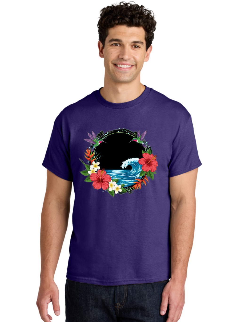 Hummingbird-Ocean-Wave Men'S Graphic Tee, 100% Cotton, Comfortable Casual Summer Wear, Machine Washable, Vintage Camera, Old Camera, Antique Camera, Black Camera, Classic Photography, Photography Equipment, Nostalgic Device, Film Camera, Bam671