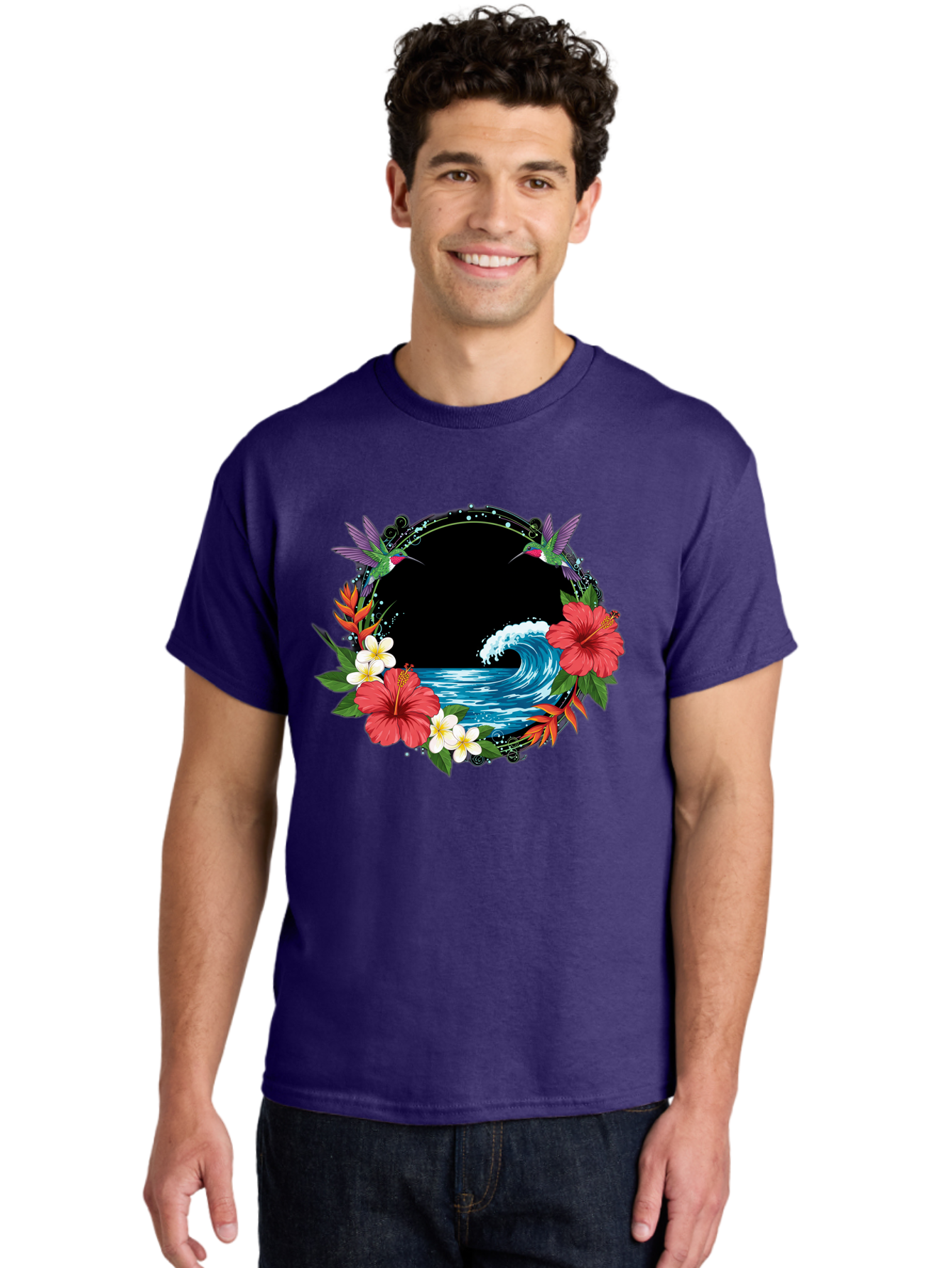 Hummingbird-Ocean-Wave Men'S Graphic Tee, 100% Cotton, Comfortable Casual Summer Wear, Machine Washable, Vintage Camera, Old Camera, Antique Camera, Black Camera, Classic Photography, Photography Equipment, Nostalgic Device, Film Camera, Bam671