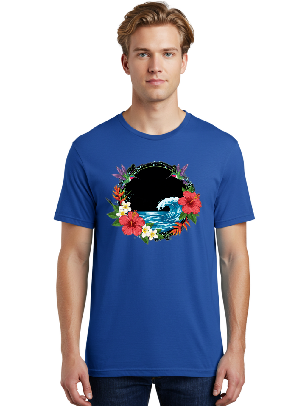 Hummingbird-Ocean-Wave Men'S Graphic Tee, 100% Cotton, Comfortable Casual Summer Wear, Machine Washable, Vintage Camera, Old Camera, Antique Camera, Black Camera, Classic Photography, Photography Equipment, Nostalgic Device, Film Camera, Bam671