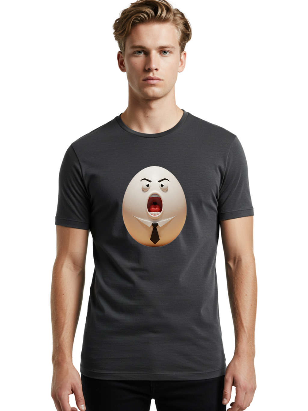 Humpty-Dumpty-Screaming Men'S Graphic Tee, 100% Cotton, Comfortable Casual Summer Wear, Machine Washable, Vintage Camera, Old Camera, Antique Camera, Black Camera, Classic Photography, Photography Equipment, Nostalgic Device, Film Camera, Bam672