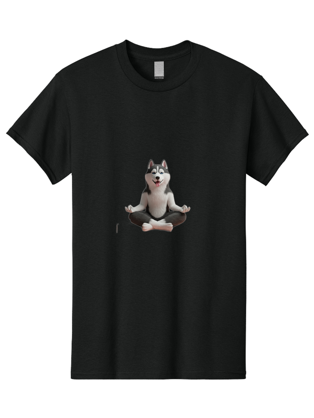 Husky-In-Lotus-Position Men'S Graphic Tee, 100% Cotton, Comfortable Casual Summer Wear, Machine Washable, Vintage Camera, Old Camera, Antique Camera, Black Camera, Classic Photography, Photography Equipment, Nostalgic Device, Film Camera, Bam673