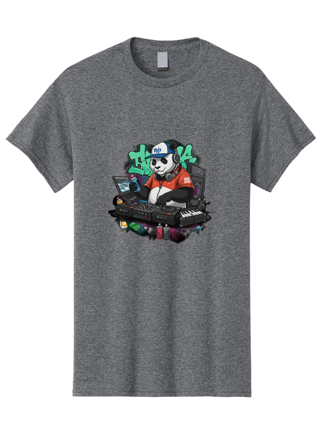 Hypha-Panda-Dj Men'S Graphic Tee, 100% Cotton, Comfortable Casual Summer Wear, Machine Washable, Vintage Camera, Old Camera, Antique Camera, Black Camera, Classic Photography, Photography Equipment, Nostalgic Device, Film Camera, Camera Art Bam674