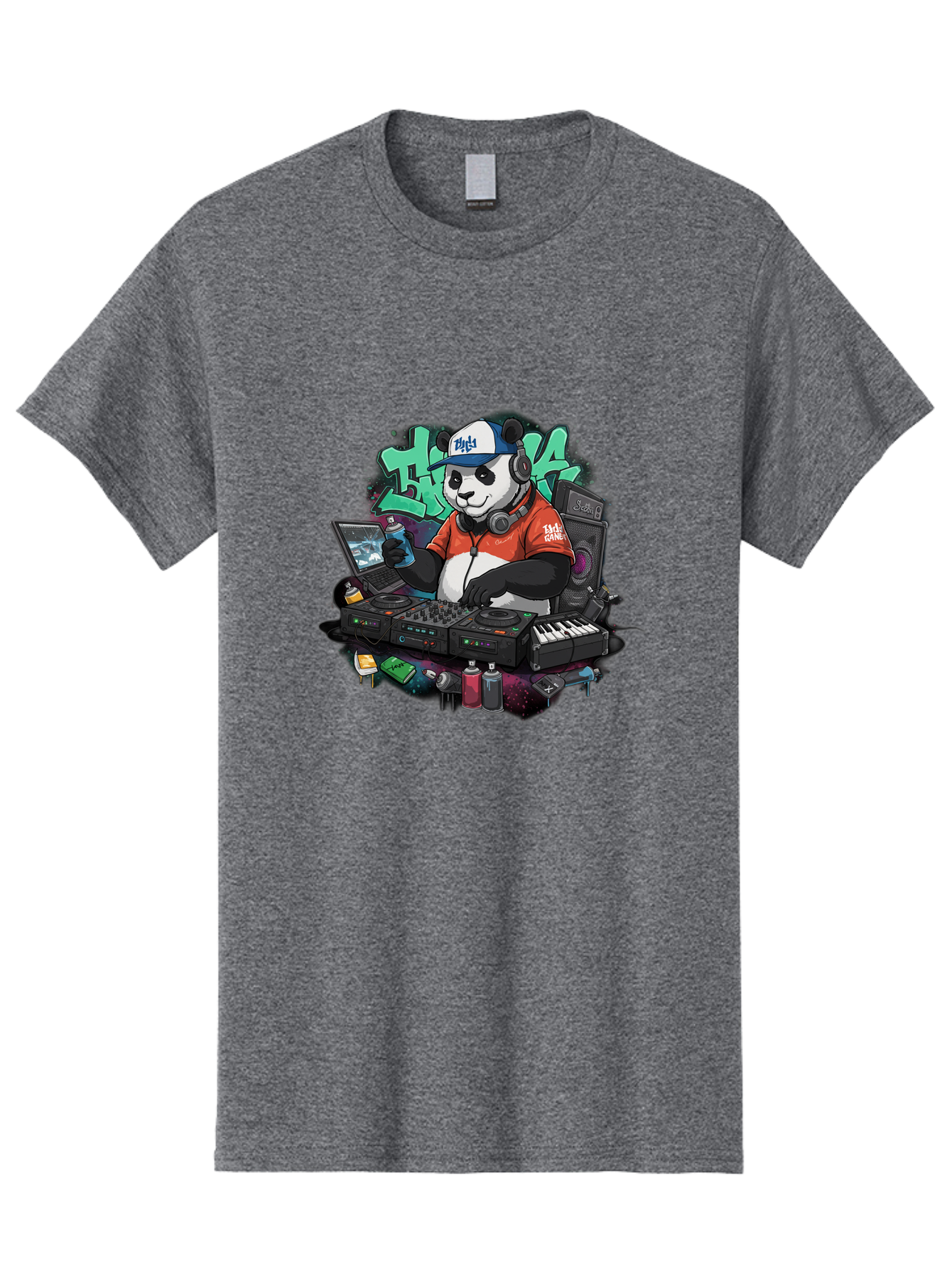 Hypha-Panda-Dj Men'S Graphic Tee, 100% Cotton, Comfortable Casual Summer Wear, Machine Washable, Vintage Camera, Old Camera, Antique Camera, Black Camera, Classic Photography, Photography Equipment, Nostalgic Device, Film Camera, Camera Art Bam674