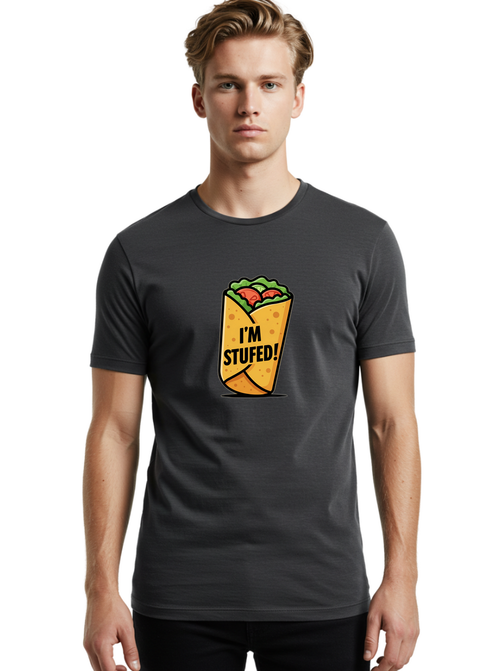 I-M-Stufed-Burrito Men'S Graphic Tee, 100% Cotton, Comfortable Casual Summer Wear, Machine Washable, Vintage Camera, Old Camera, Antique Camera, Black Camera, Classic Photography, Photography Equipment, Nostalgic Device, Film Camera, Bam675