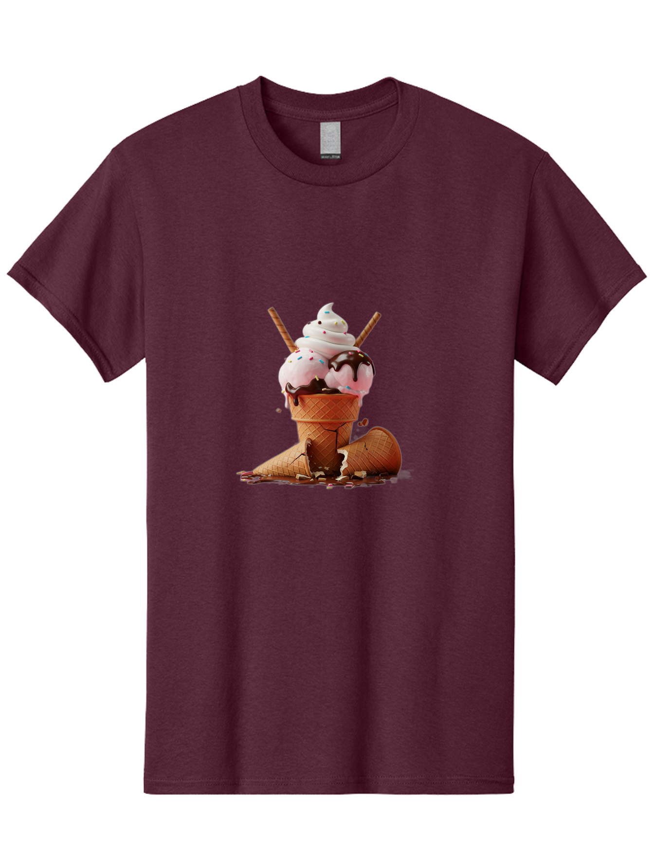 Ice-Cream-Cone Men'S Graphic Tee, 100% Cotton, Comfortable Casual Summer Wear, Machine Washable, Vintage Camera, Old Camera, Antique Camera, Black Camera, Classic Photography, Photography Equipment, Nostalgic Device, Film Camera, Camera Art Bam677