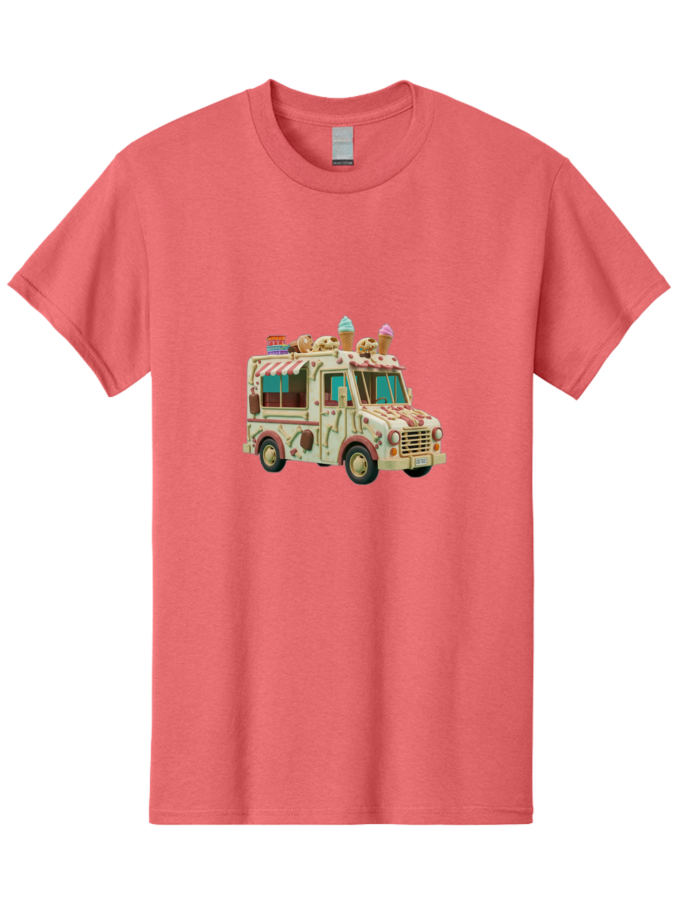 Ice-Cream-Truck Men'S Graphic Tee, 100% Cotton, Comfortable Casual Summer Wear, Machine Washable, Vintage Camera, Old Camera, Antique Camera, Black Camera, Classic Photography, Photography Equipment, Nostalgic Device, Film Camera, Camera Art Bam679
