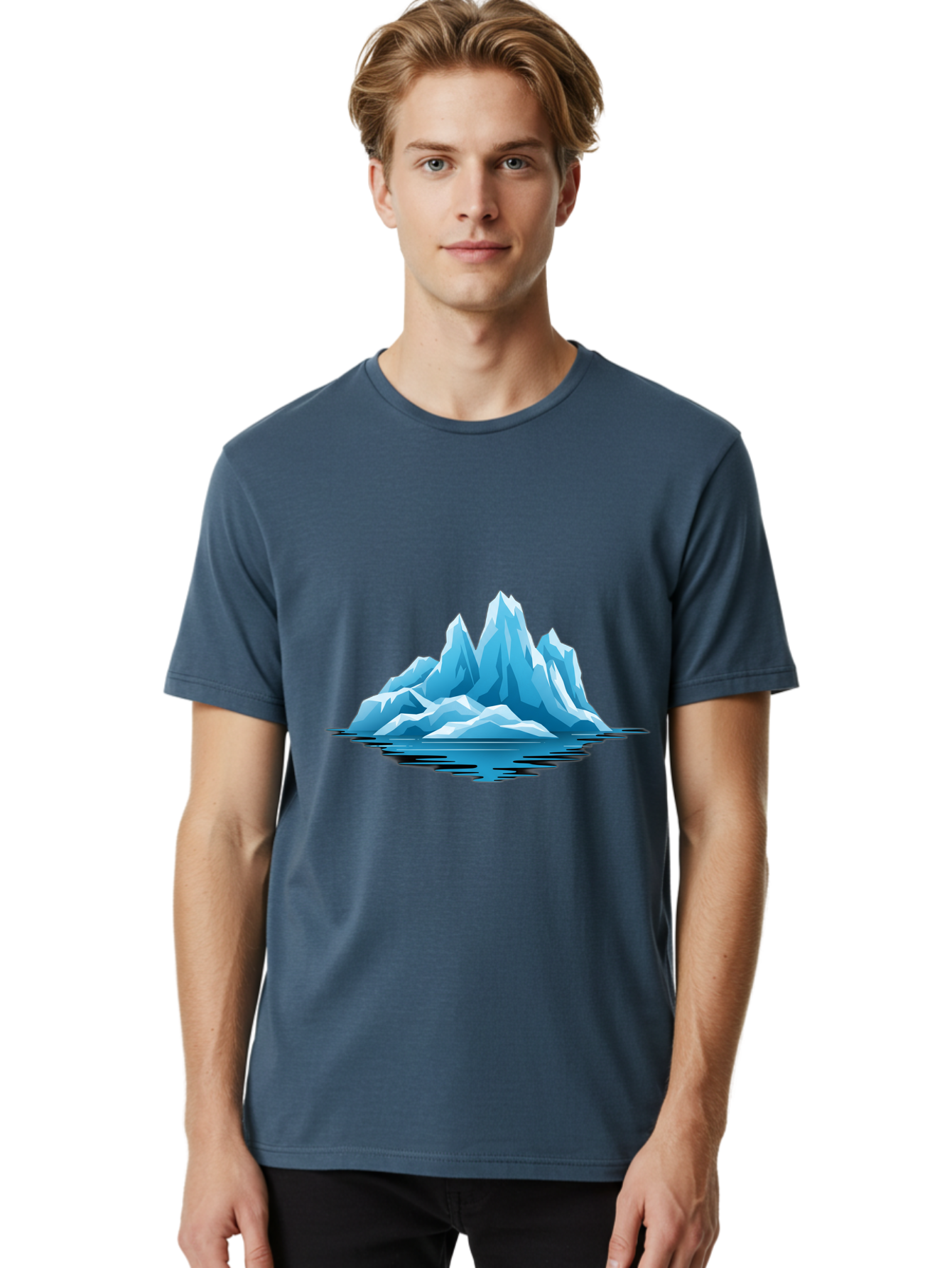Iceberg Men'S Graphic Tee, 100% Cotton, Comfortable Casual Summer Wear, Machine Washable, Vintage Camera, Old Camera, Antique Camera, Black Camera, Classic Photography, Photography Equipment, Nostalgic Device, Film Camera, Camera Art Bam680