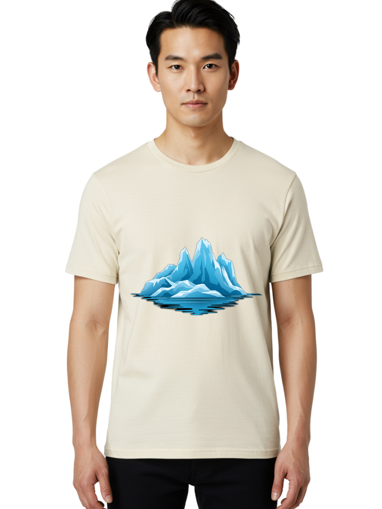 Iceberg Men'S Graphic Tee, 100% Cotton, Comfortable Casual Summer Wear, Machine Washable, Vintage Camera, Old Camera, Antique Camera, Black Camera, Classic Photography, Photography Equipment, Nostalgic Device, Film Camera, Camera Art Bam680