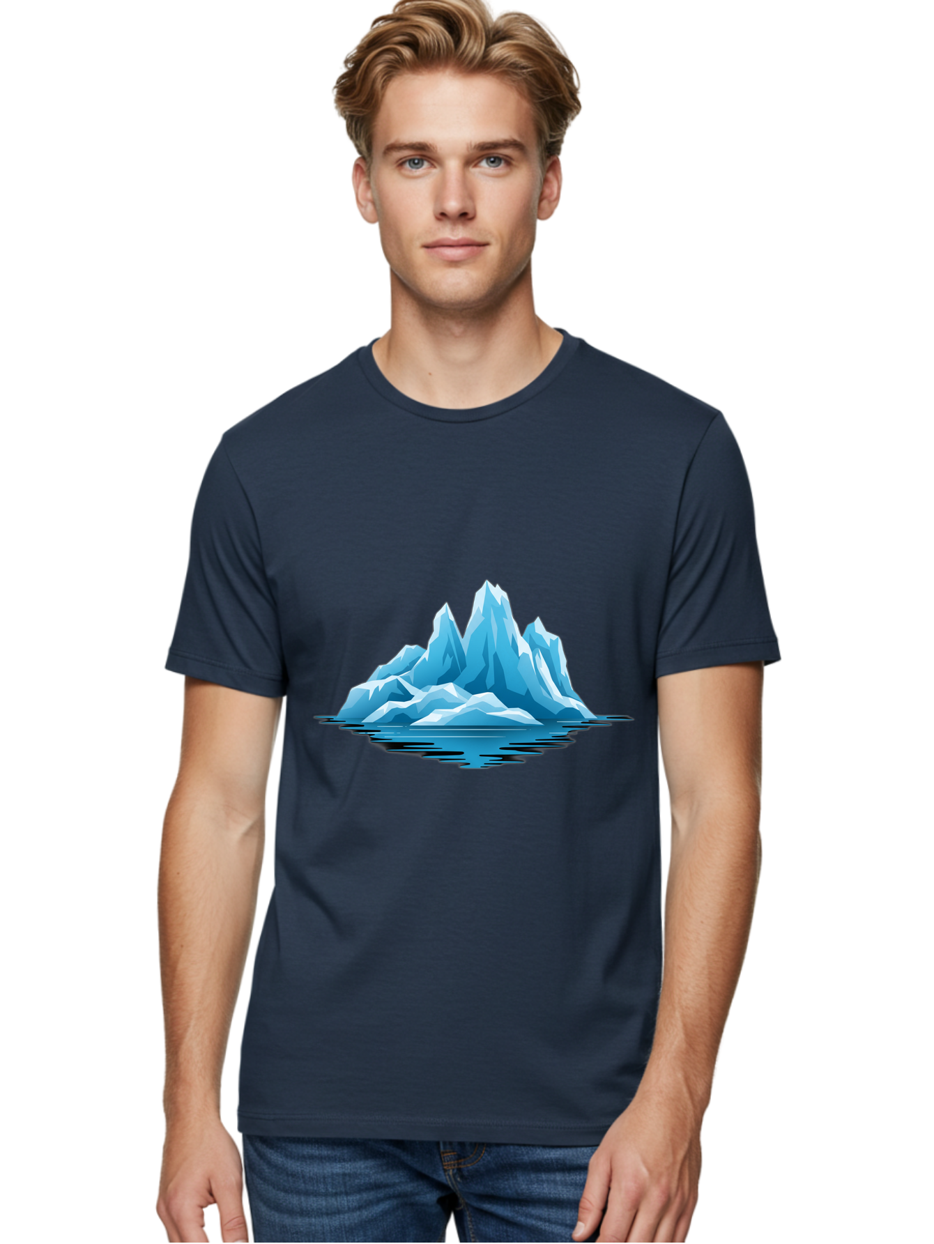 Iceberg Men'S Graphic Tee, 100% Cotton, Comfortable Casual Summer Wear, Machine Washable, Vintage Camera, Old Camera, Antique Camera, Black Camera, Classic Photography, Photography Equipment, Nostalgic Device, Film Camera, Camera Art Bam680