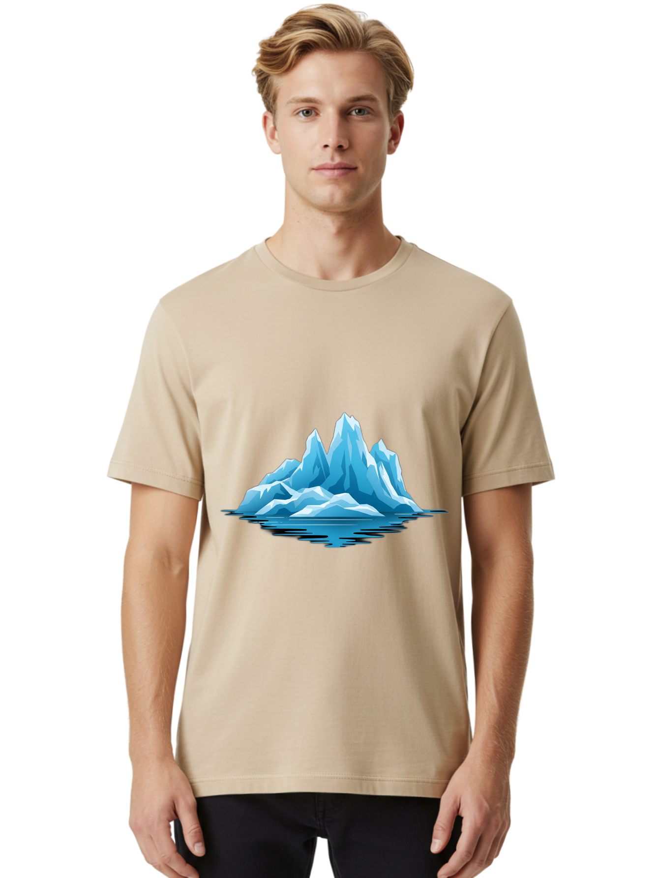 Iceberg Men'S Graphic Tee, 100% Cotton, Comfortable Casual Summer Wear, Machine Washable, Vintage Camera, Old Camera, Antique Camera, Black Camera, Classic Photography, Photography Equipment, Nostalgic Device, Film Camera, Camera Art Bam680