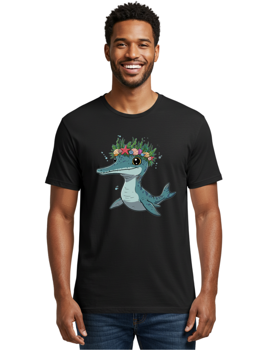 Ichthyosaurus-With-Crown Men'S Graphic Tee, 100% Cotton, Comfortable Casual Summer Wear, Machine Washable, Vintage Camera, Old Camera, Antique Camera, Black Camera, Classic Photography, Photography Equipment, Nostalgic Device, Film Camera, Bam681
