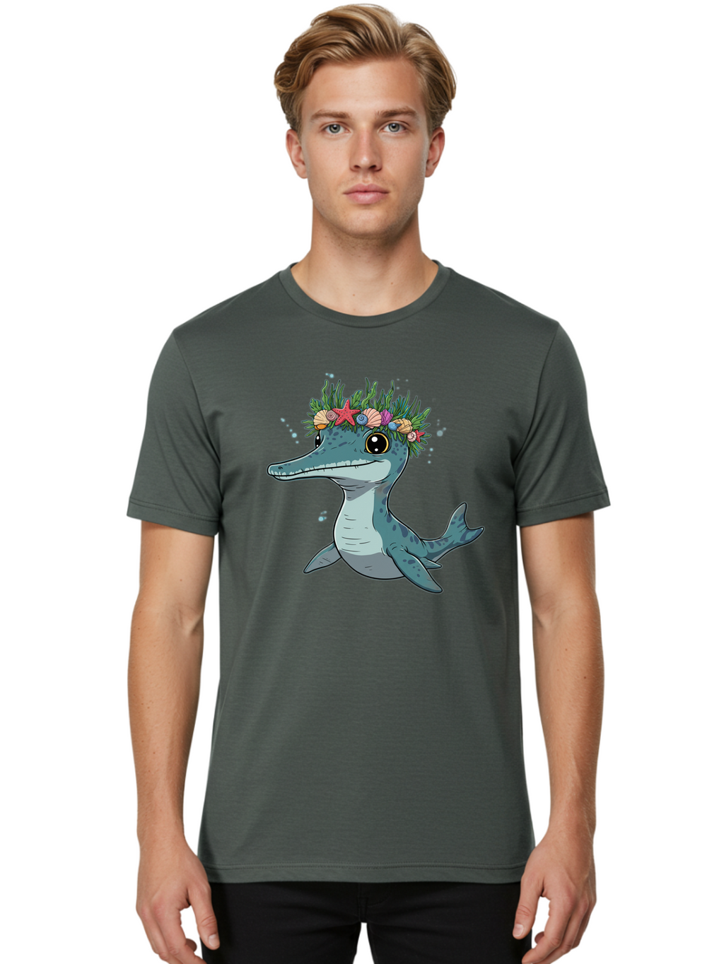 Ichthyosaurus-With-Crown Men'S Graphic Tee, 100% Cotton, Comfortable Casual Summer Wear, Machine Washable, Vintage Camera, Old Camera, Antique Camera, Black Camera, Classic Photography, Photography Equipment, Nostalgic Device, Film Camera, Bam681