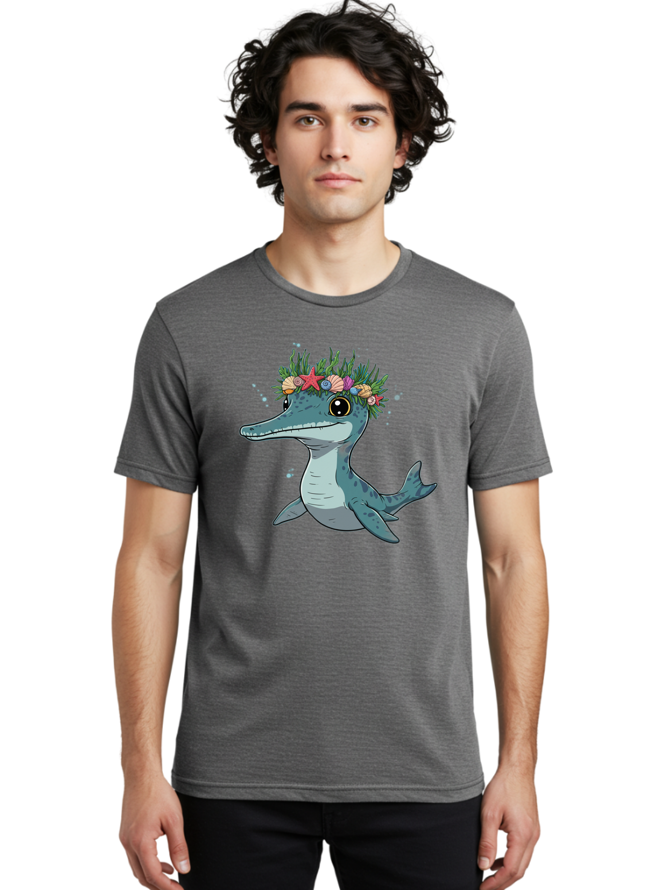 Ichthyosaurus-With-Crown Men'S Graphic Tee, 100% Cotton, Comfortable Casual Summer Wear, Machine Washable, Vintage Camera, Old Camera, Antique Camera, Black Camera, Classic Photography, Photography Equipment, Nostalgic Device, Film Camera, Bam681
