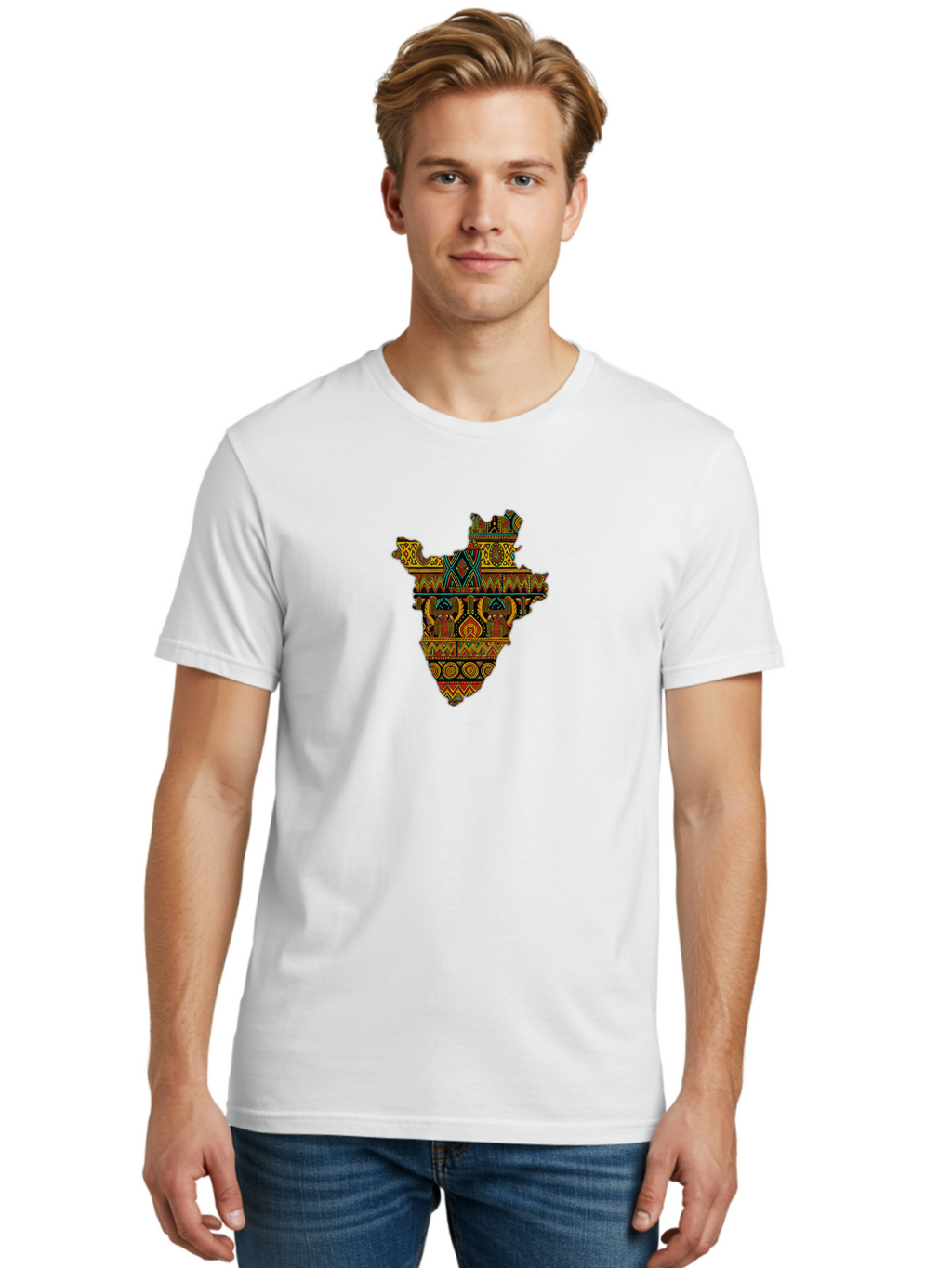 India-Map-1 Men'S Graphic Tee, 100% Cotton, Comfortable Casual Summer Wear, Machine Washable, Vintage Camera, Old Camera, Antique Camera, Black Camera, Classic Photography, Photography Equipment, Nostalgic Device, Film Camera, Camera Art Bam683