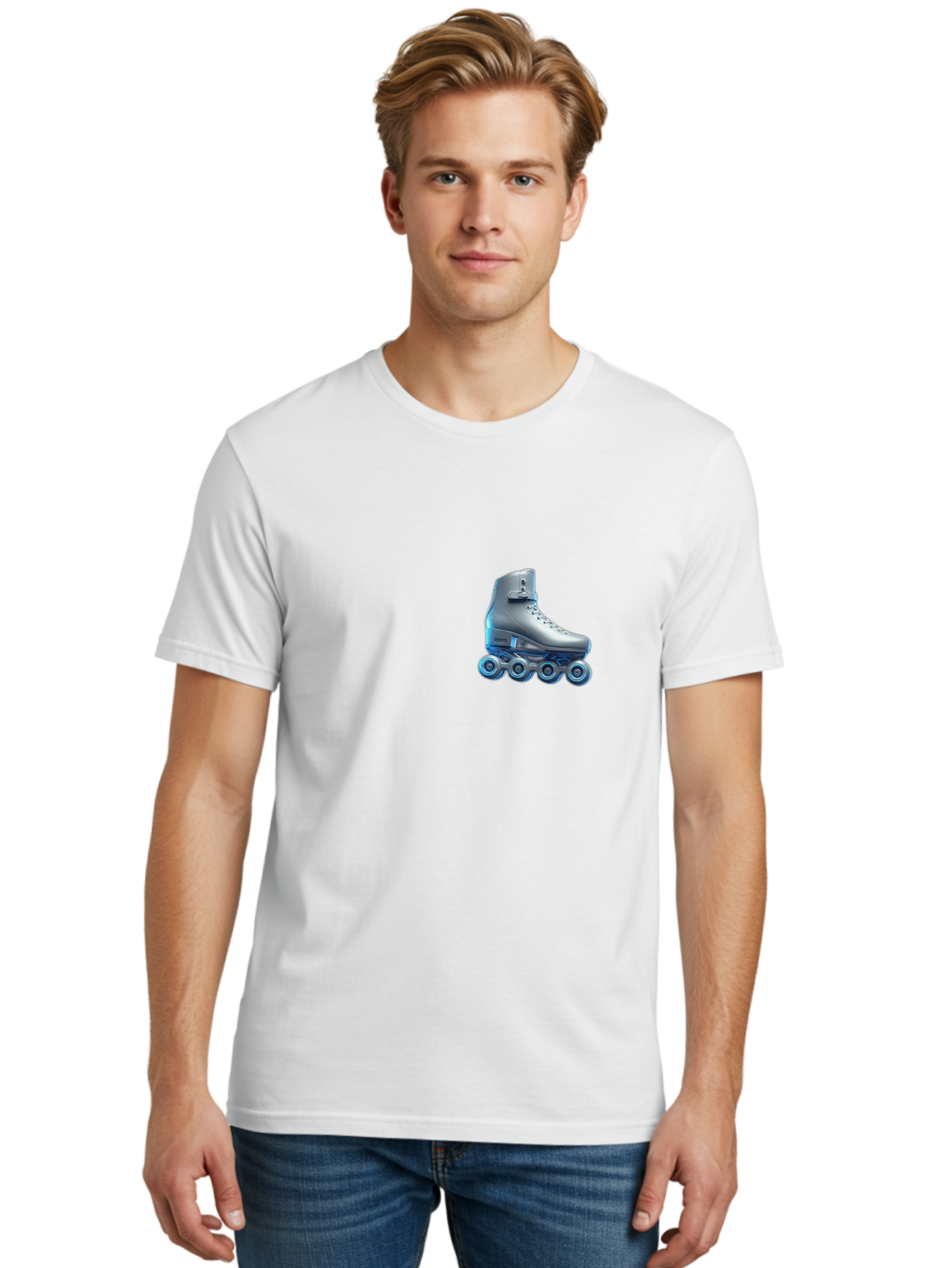 Inline-Skate Men'S Graphic Tee, 100% Cotton, Comfortable Casual Summer Wear, Machine Washable, Vintage Camera, Old Camera, Antique Camera, Black Camera, Classic Photography, Photography Equipment, Nostalgic Device, Film Camera, Camera Art Bam686