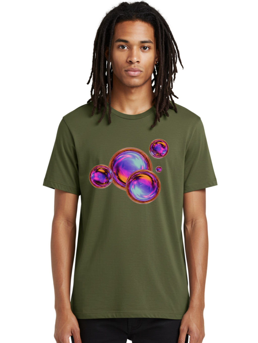 Iridescent-Orbs Men'S Graphic Tee, 100% Cotton, Comfortable Casual Summer Wear, Machine Washable, Vintage Camera, Old Camera, Antique Camera, Black Camera, Classic Photography, Photography Equipment, Nostalgic Device, Film Camera, Camera Art Bam687