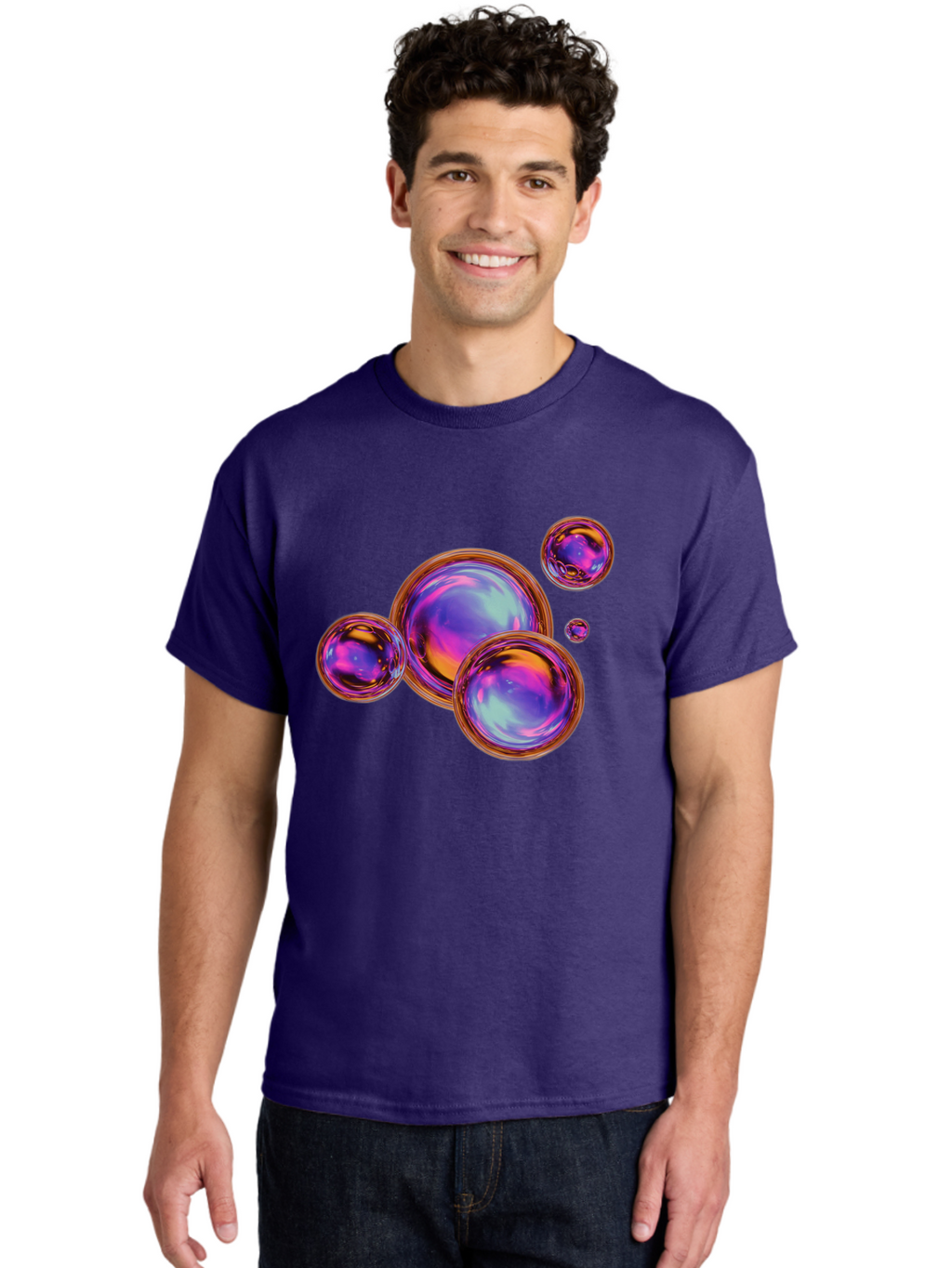 Iridescent-Orbs Men'S Graphic Tee, 100% Cotton, Comfortable Casual Summer Wear, Machine Washable, Vintage Camera, Old Camera, Antique Camera, Black Camera, Classic Photography, Photography Equipment, Nostalgic Device, Film Camera, Camera Art Bam687