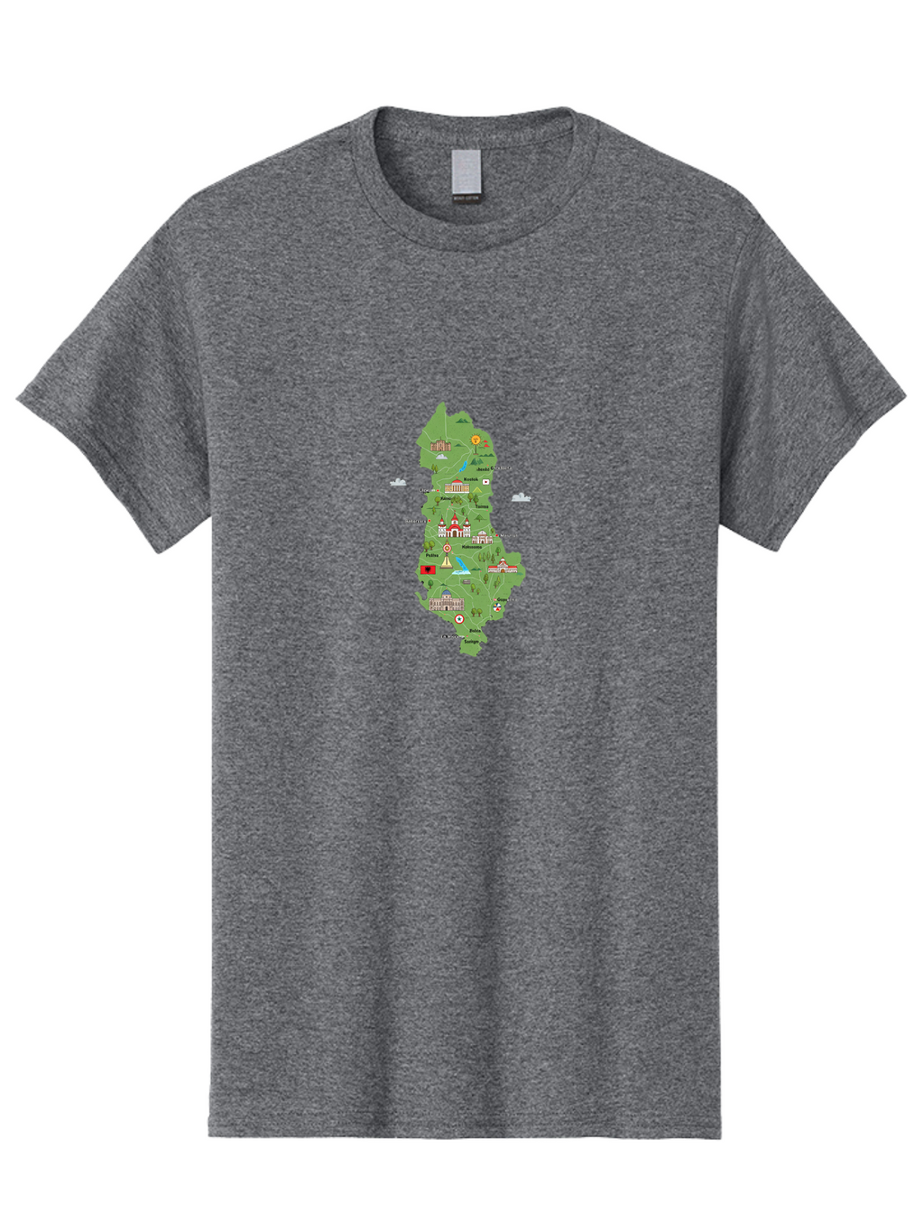 Island-Map Men'S Graphic Tee, 100% Cotton, Comfortable Casual Summer Wear, Machine Washable, Vintage Camera, Old Camera, Antique Camera, Black Camera, Classic Photography, Photography Equipment, Nostalgic Device, Film Camera, Camera Art Bam689