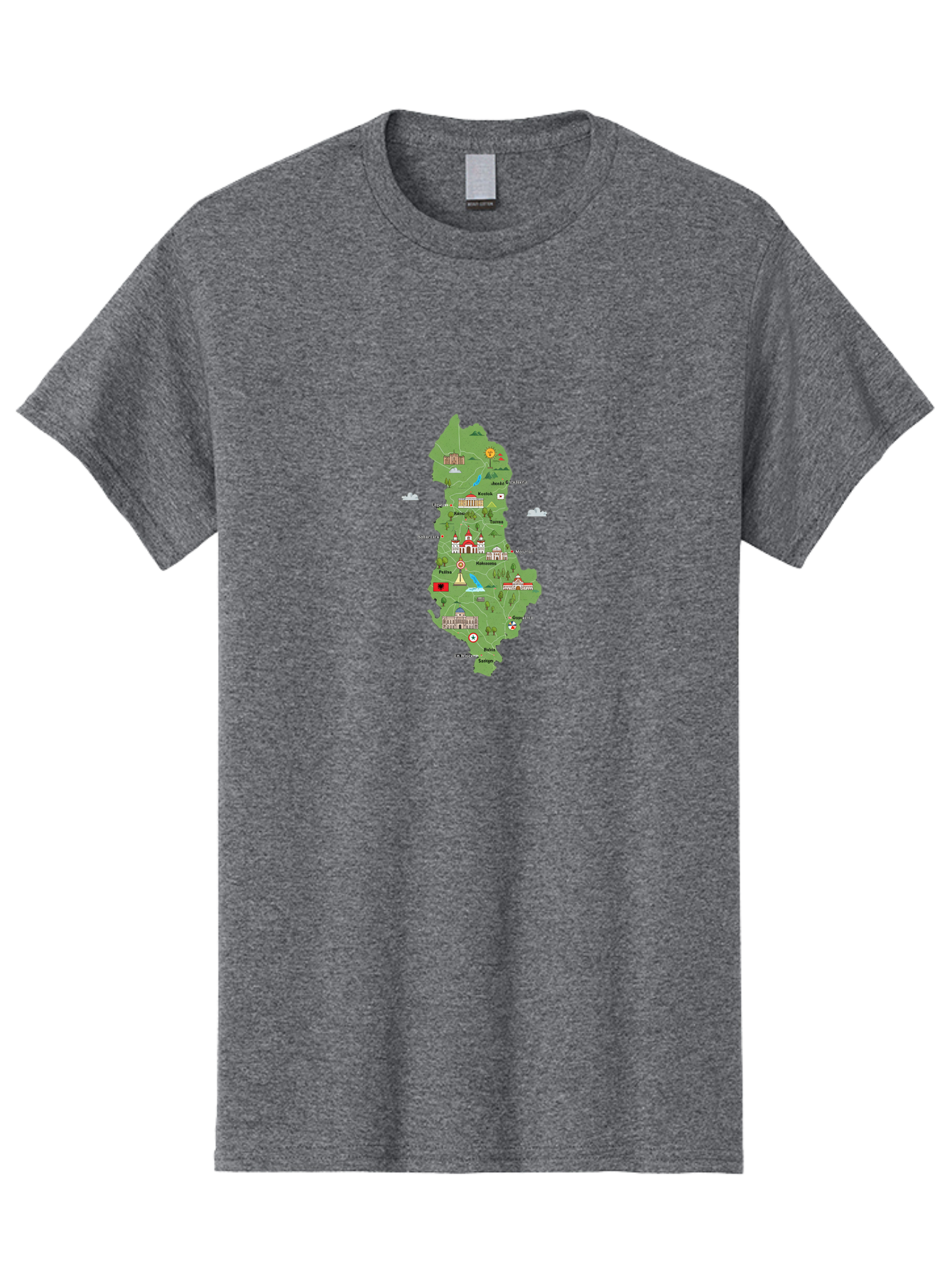 Island-Map Men'S Graphic Tee, 100% Cotton, Comfortable Casual Summer Wear, Machine Washable, Vintage Camera, Old Camera, Antique Camera, Black Camera, Classic Photography, Photography Equipment, Nostalgic Device, Film Camera, Camera Art Bam689