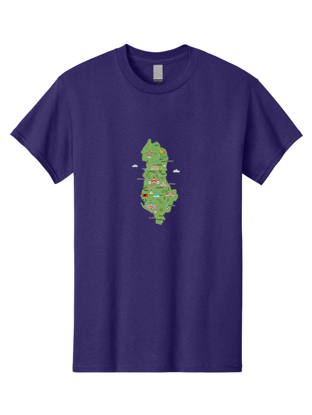 Island-Map Men'S Graphic Tee, 100% Cotton, Comfortable Casual Summer Wear, Machine Washable, Vintage Camera, Old Camera, Antique Camera, Black Camera, Classic Photography, Photography Equipment, Nostalgic Device, Film Camera, Camera Art Bam689