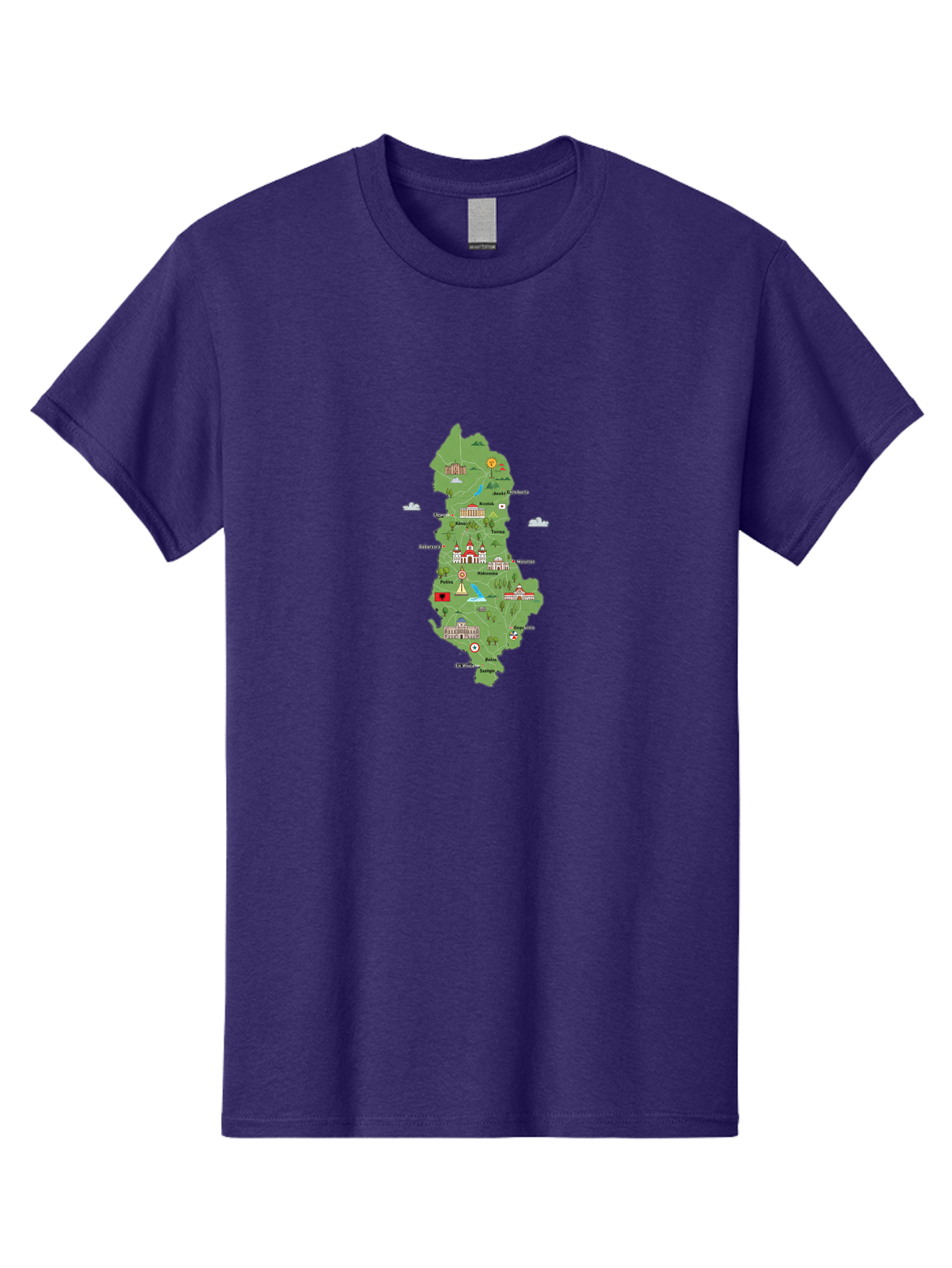 Island-Map Men'S Graphic Tee, 100% Cotton, Comfortable Casual Summer Wear, Machine Washable, Vintage Camera, Old Camera, Antique Camera, Black Camera, Classic Photography, Photography Equipment, Nostalgic Device, Film Camera, Camera Art Bam689