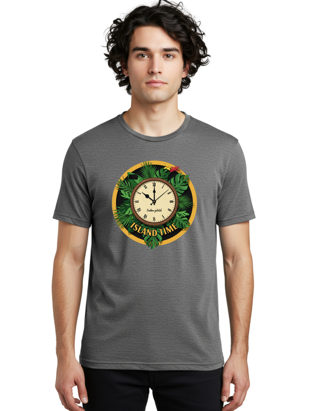 Island-Time Men'S Graphic Tee, 100% Cotton, Comfortable Casual Summer Wear, Machine Washable, Vintage Camera, Old Camera, Antique Camera, Black Camera, Classic Photography, Photography Equipment, Nostalgic Device, Film Camera, Camera Art Bam690