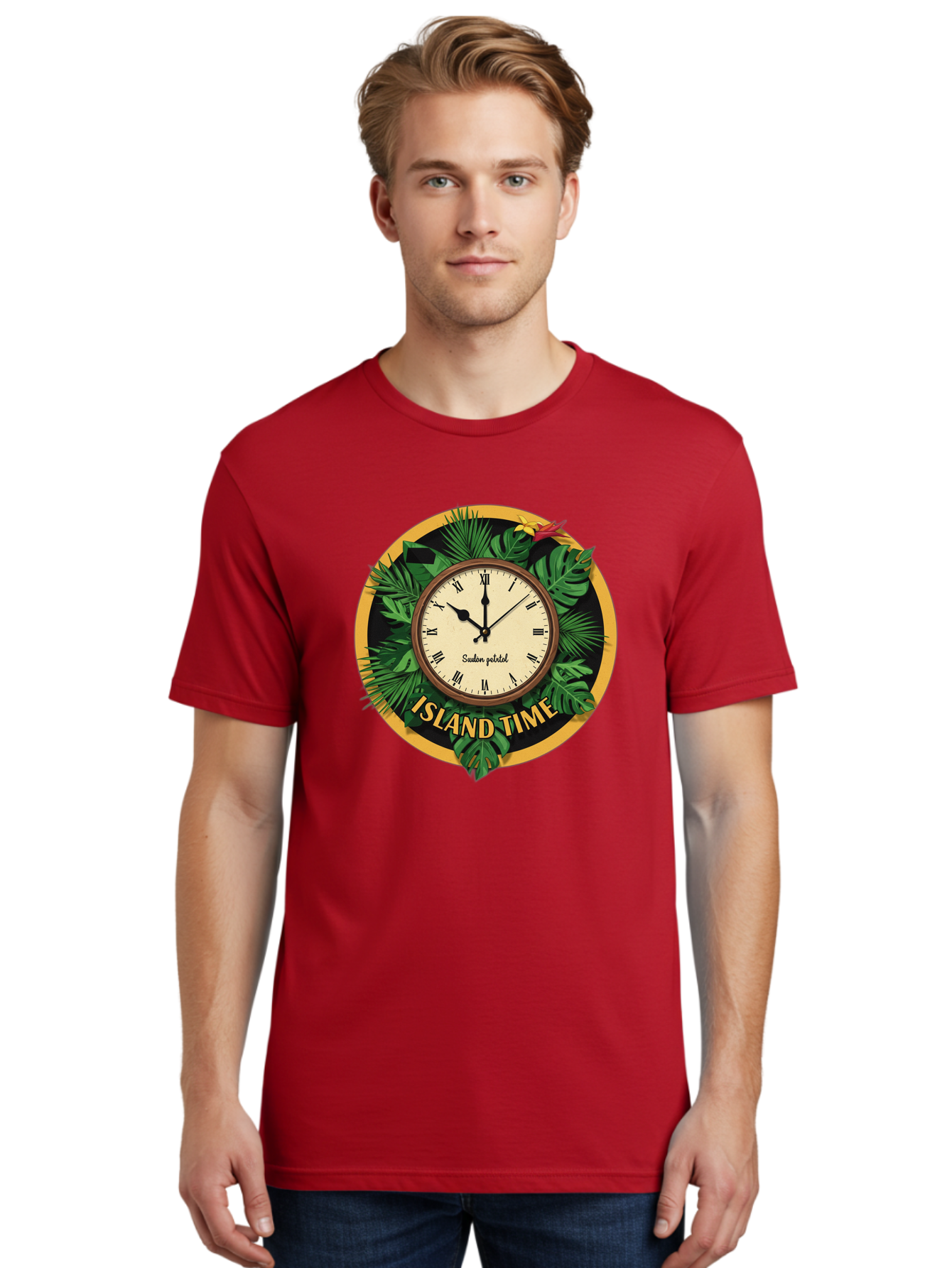Island-Time Men'S Graphic Tee, 100% Cotton, Comfortable Casual Summer Wear, Machine Washable, Vintage Camera, Old Camera, Antique Camera, Black Camera, Classic Photography, Photography Equipment, Nostalgic Device, Film Camera, Camera Art Bam690