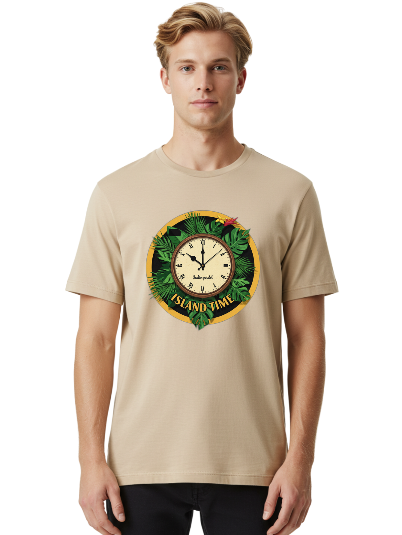Island-Time Men'S Graphic Tee, 100% Cotton, Comfortable Casual Summer Wear, Machine Washable, Vintage Camera, Old Camera, Antique Camera, Black Camera, Classic Photography, Photography Equipment, Nostalgic Device, Film Camera, Camera Art Bam690