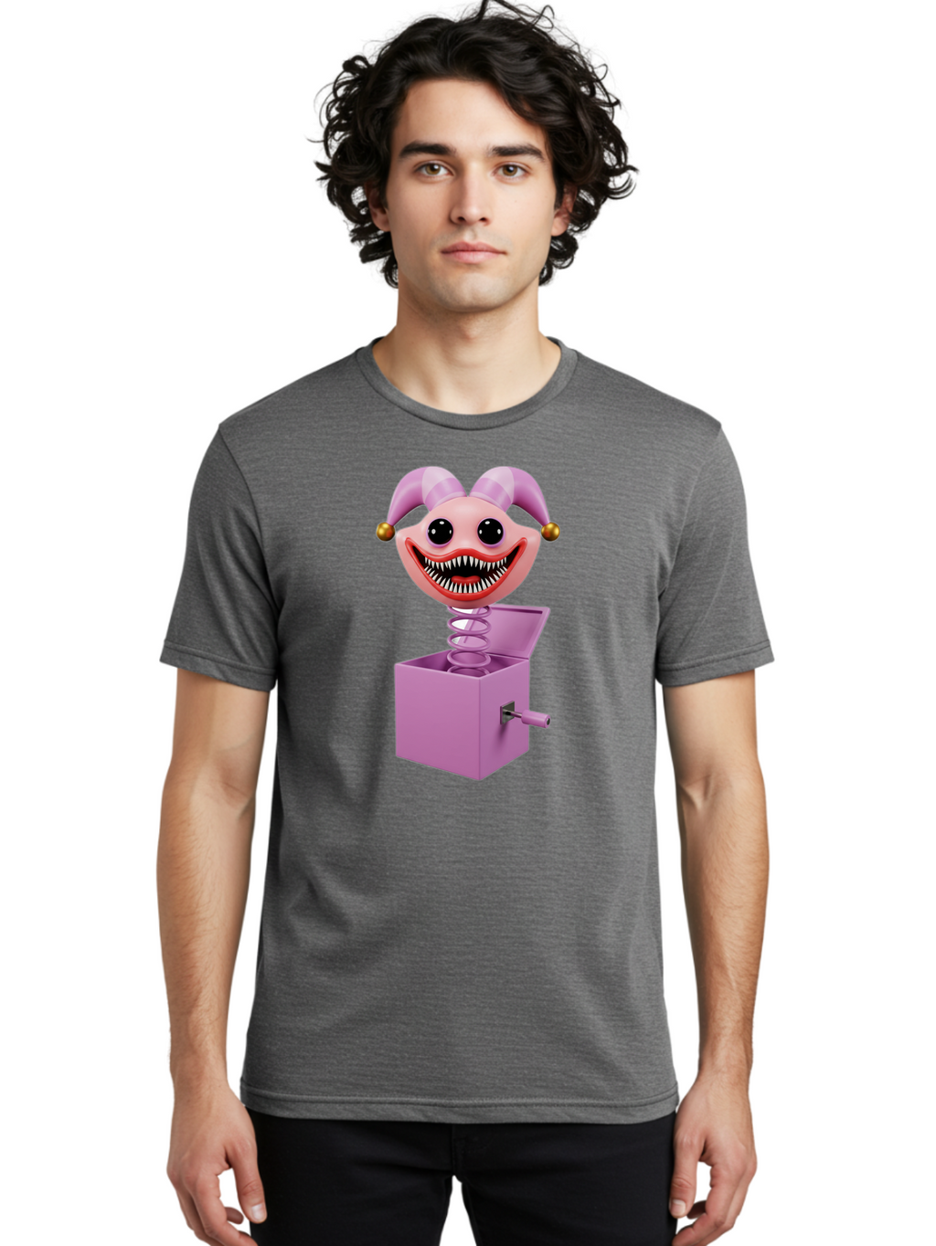 Jack-In-The-Box-Clown Men'S Graphic Tee, 100% Cotton, Comfortable Casual Summer Wear, Machine Washable, Vintage Camera, Old Camera, Antique Camera, Black Camera, Classic Photography, Photography Equipment, Nostalgic Device, Film Camera, Bam694