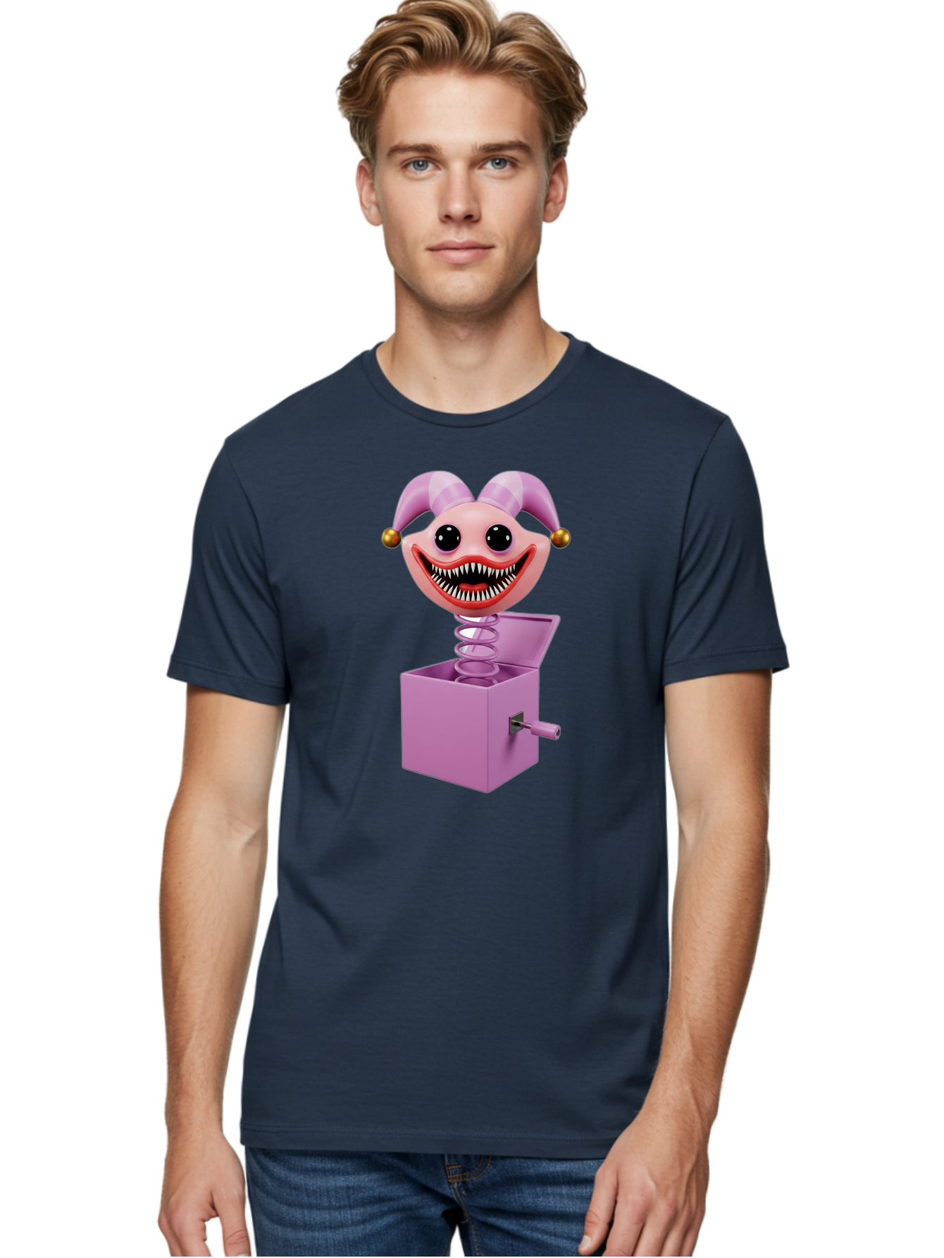 Jack-In-The-Box-Clown Men'S Graphic Tee, 100% Cotton, Comfortable Casual Summer Wear, Machine Washable, Vintage Camera, Old Camera, Antique Camera, Black Camera, Classic Photography, Photography Equipment, Nostalgic Device, Film Camera, Bam694