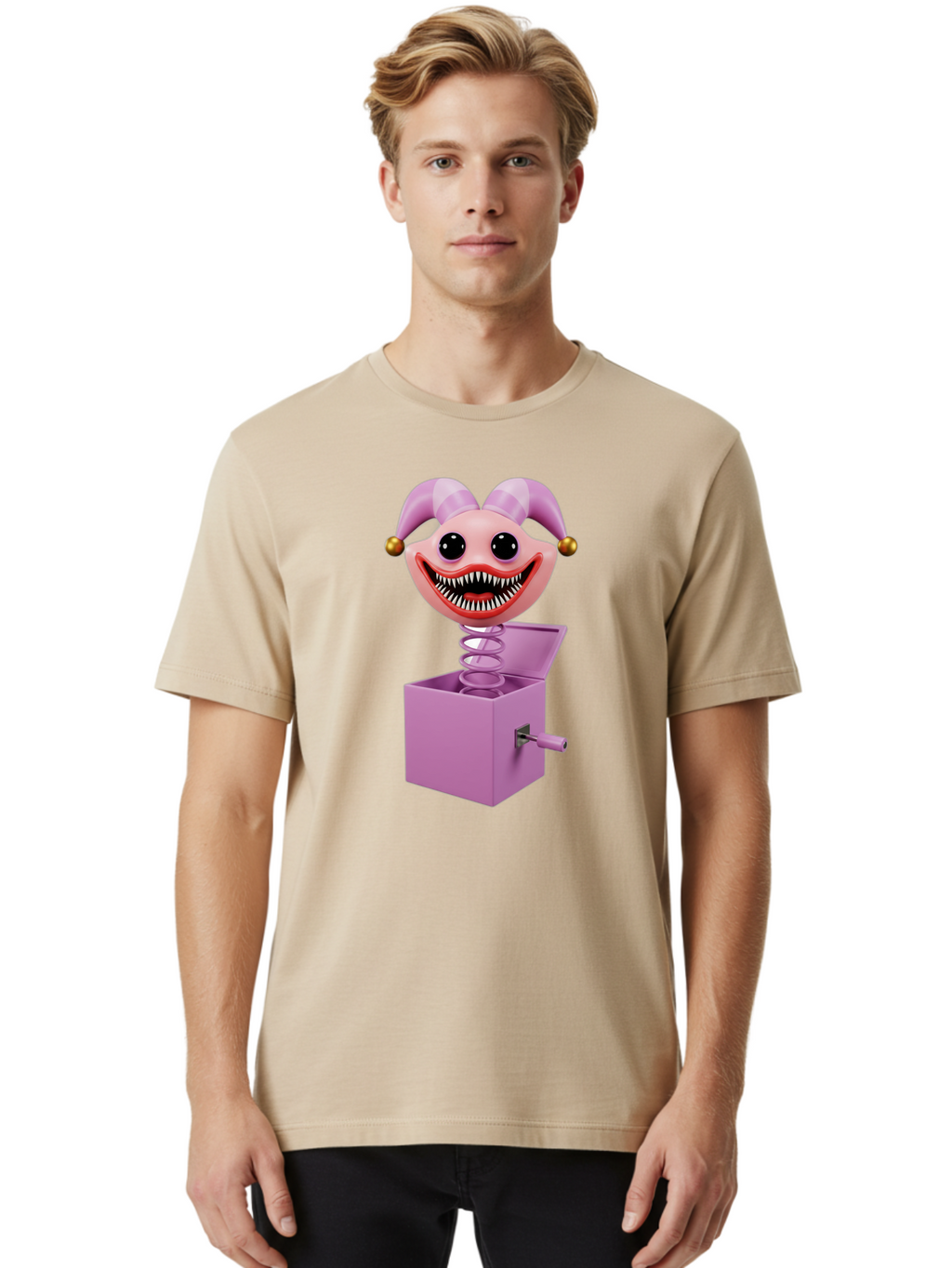 Jack-In-The-Box-Clown Men'S Graphic Tee, 100% Cotton, Comfortable Casual Summer Wear, Machine Washable, Vintage Camera, Old Camera, Antique Camera, Black Camera, Classic Photography, Photography Equipment, Nostalgic Device, Film Camera, Bam694