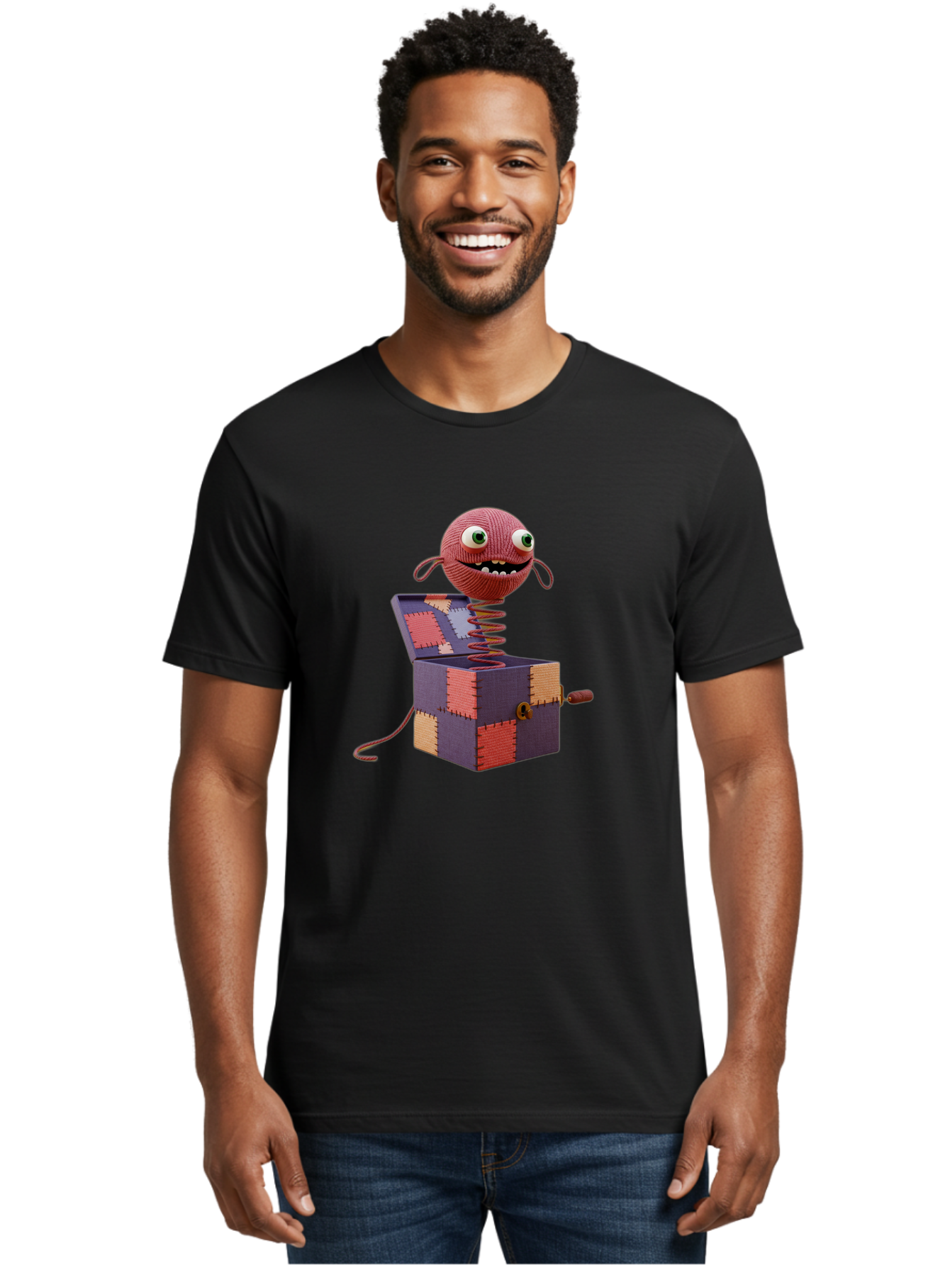 Jack-In-The-Box-Monster Men'S Graphic Tee, 100% Cotton, Comfortable Casual Summer Wear, Machine Washable, Vintage Camera, Old Camera, Antique Camera, Black Camera, Classic Photography, Photography Equipment, Nostalgic Device, Film Camera, Bam695