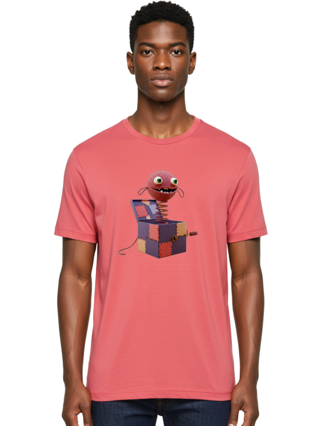 Jack-In-The-Box-Monster Men'S Graphic Tee, 100% Cotton, Comfortable Casual Summer Wear, Machine Washable, Vintage Camera, Old Camera, Antique Camera, Black Camera, Classic Photography, Photography Equipment, Nostalgic Device, Film Camera, Bam695