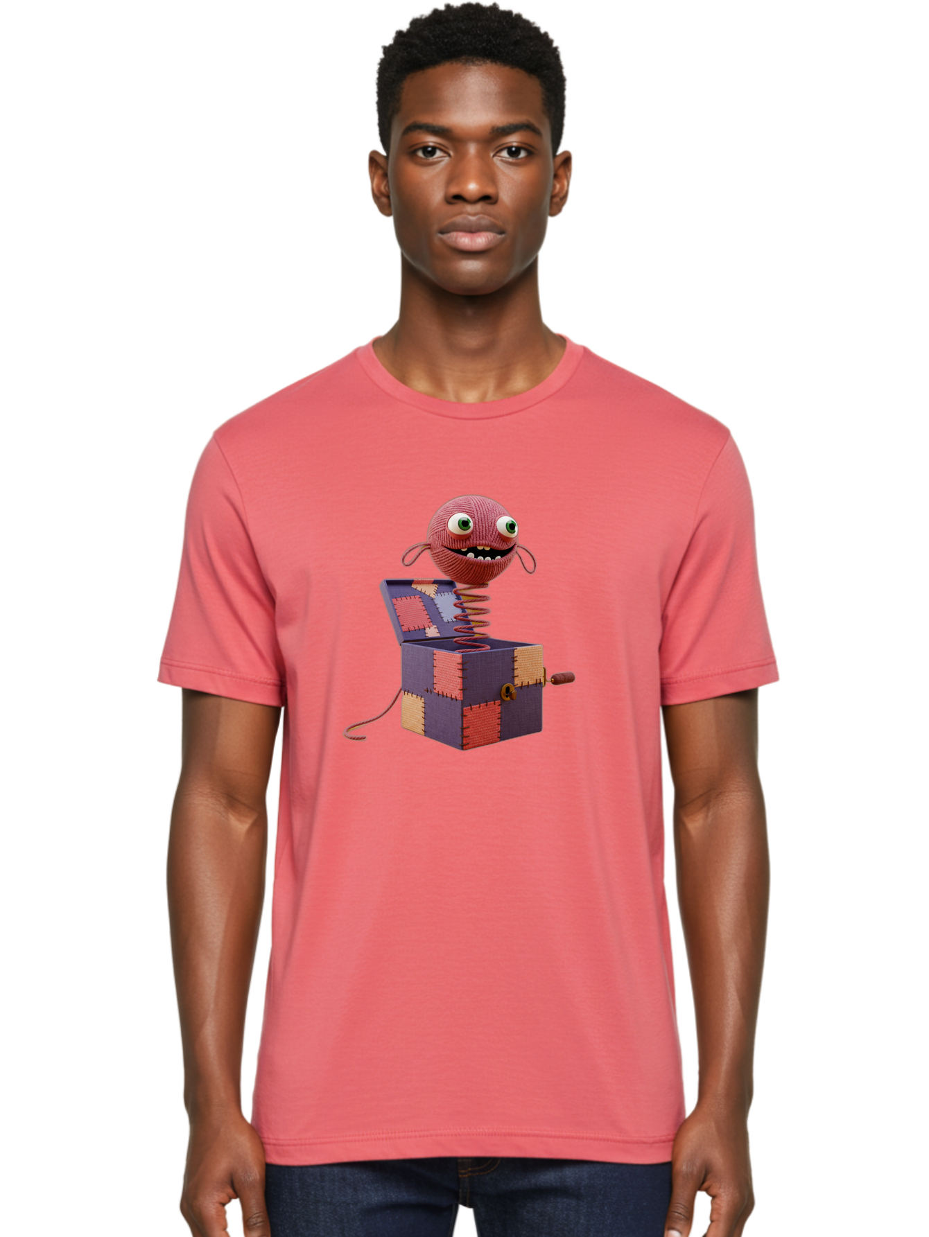 Jack-In-The-Box-Monster Men'S Graphic Tee, 100% Cotton, Comfortable Casual Summer Wear, Machine Washable, Vintage Camera, Old Camera, Antique Camera, Black Camera, Classic Photography, Photography Equipment, Nostalgic Device, Film Camera, Bam695