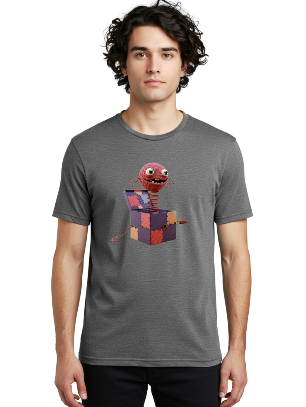 Jack-In-The-Box-Monster Men'S Graphic Tee, 100% Cotton, Comfortable Casual Summer Wear, Machine Washable, Vintage Camera, Old Camera, Antique Camera, Black Camera, Classic Photography, Photography Equipment, Nostalgic Device, Film Camera, Bam695