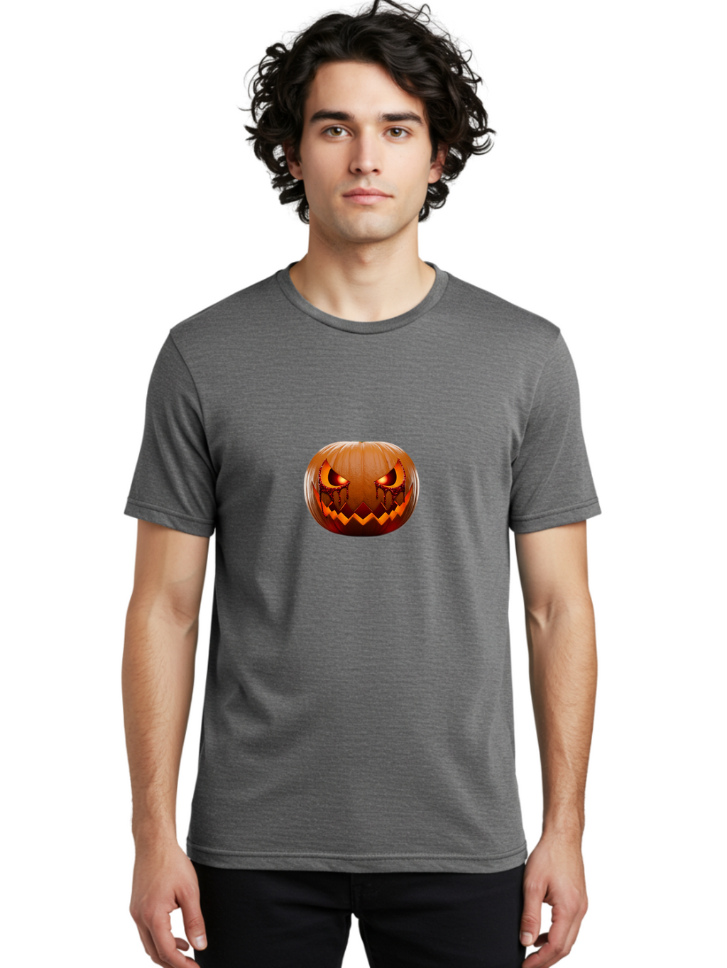 Jack-O-Lantern-1 Men'S Graphic Tee, 100% Cotton, Comfortable Casual Summer Wear, Machine Washable, Vintage Camera, Old Camera, Antique Camera, Black Camera, Classic Photography, Photography Equipment, Nostalgic Device, Film Camera, Camera Art Bam699