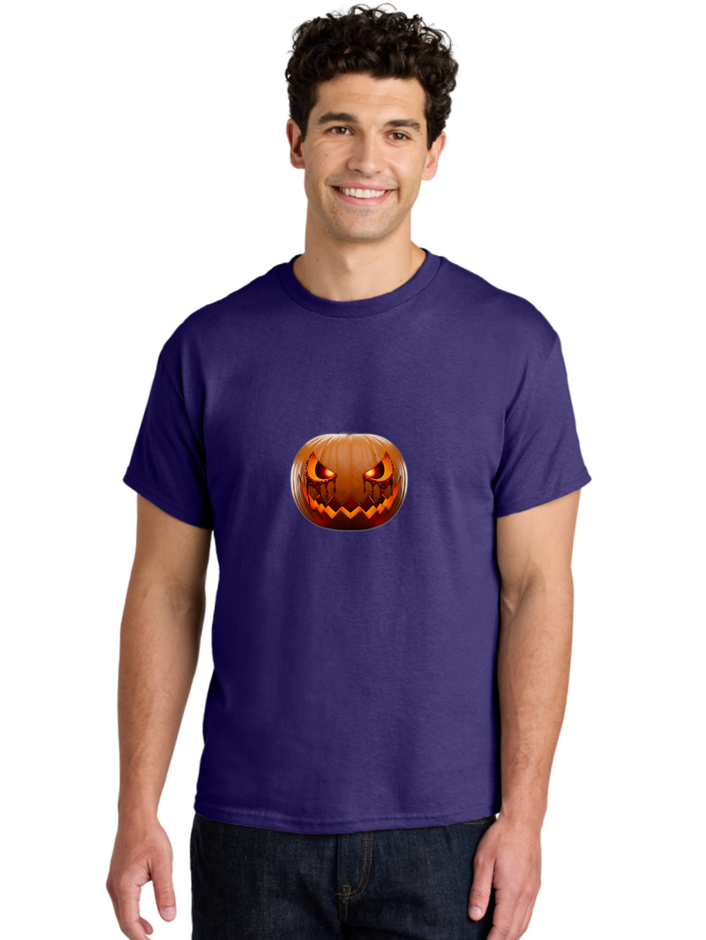 Jack-O-Lantern-1 Men'S Graphic Tee, 100% Cotton, Comfortable Casual Summer Wear, Machine Washable, Vintage Camera, Old Camera, Antique Camera, Black Camera, Classic Photography, Photography Equipment, Nostalgic Device, Film Camera, Camera Art Bam699