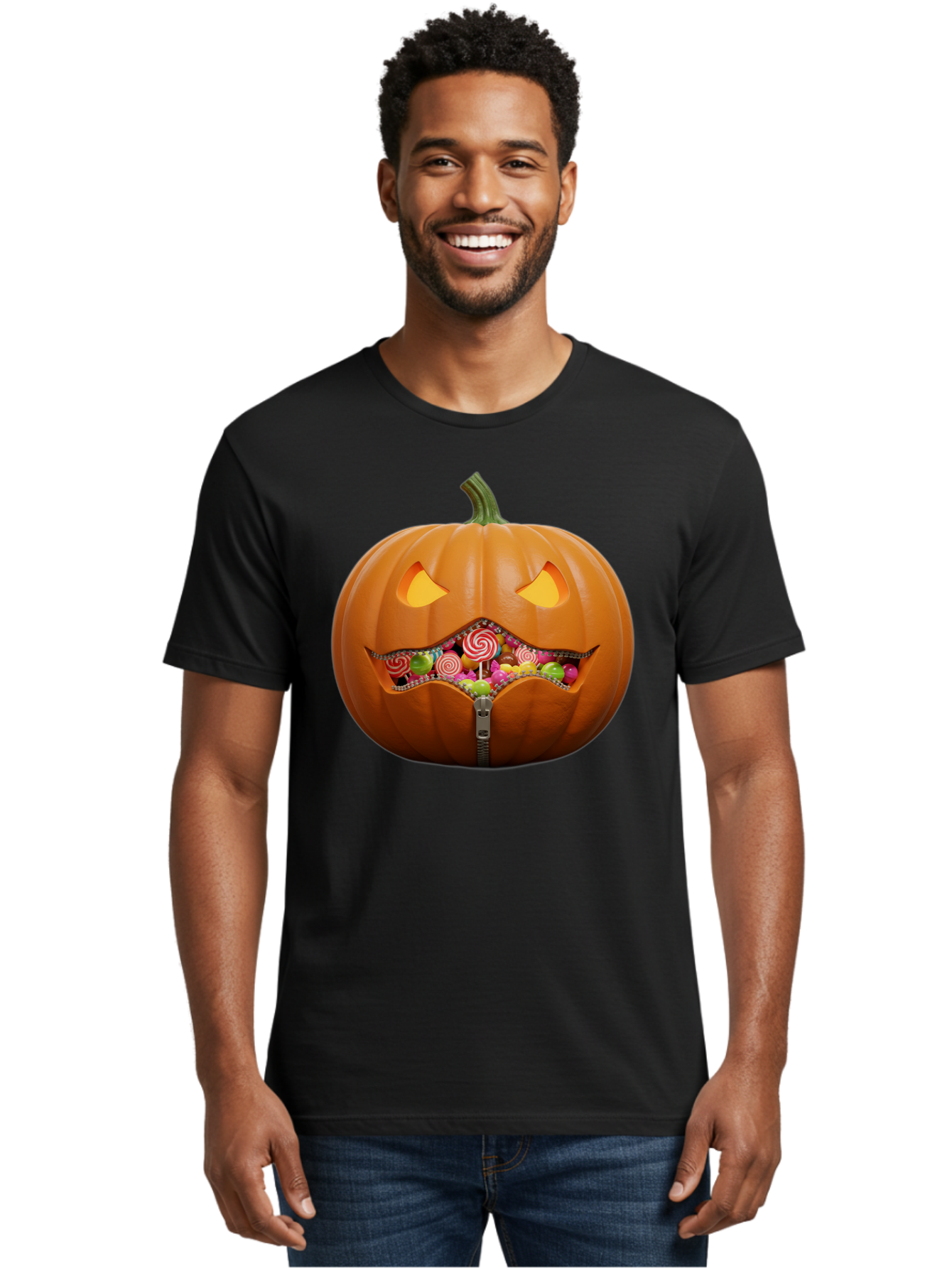 Jack-O-Lantern-Candy Men'S Graphic Tee, 100% Cotton, Comfortable Casual Summer Wear, Machine Washable, Vintage Camera, Old Camera, Antique Camera, Black Camera, Classic Photography, Photography Equipment, Nostalgic Device, Film Camera, Bam700