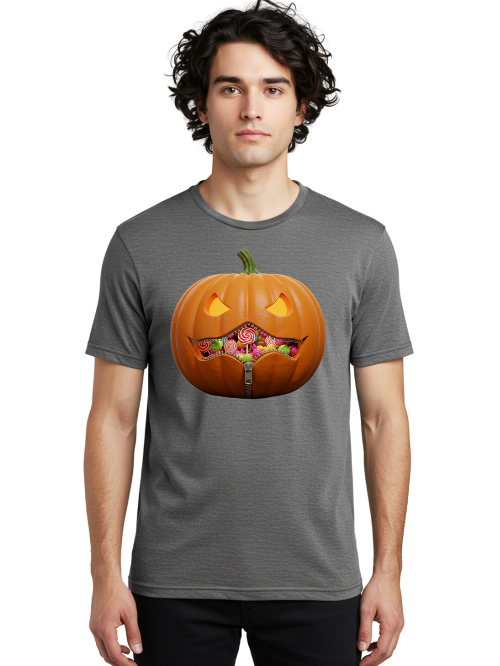 Jack-O-Lantern-Candy Men'S Graphic Tee, 100% Cotton, Comfortable Casual Summer Wear, Machine Washable, Vintage Camera, Old Camera, Antique Camera, Black Camera, Classic Photography, Photography Equipment, Nostalgic Device, Film Camera, Bam700