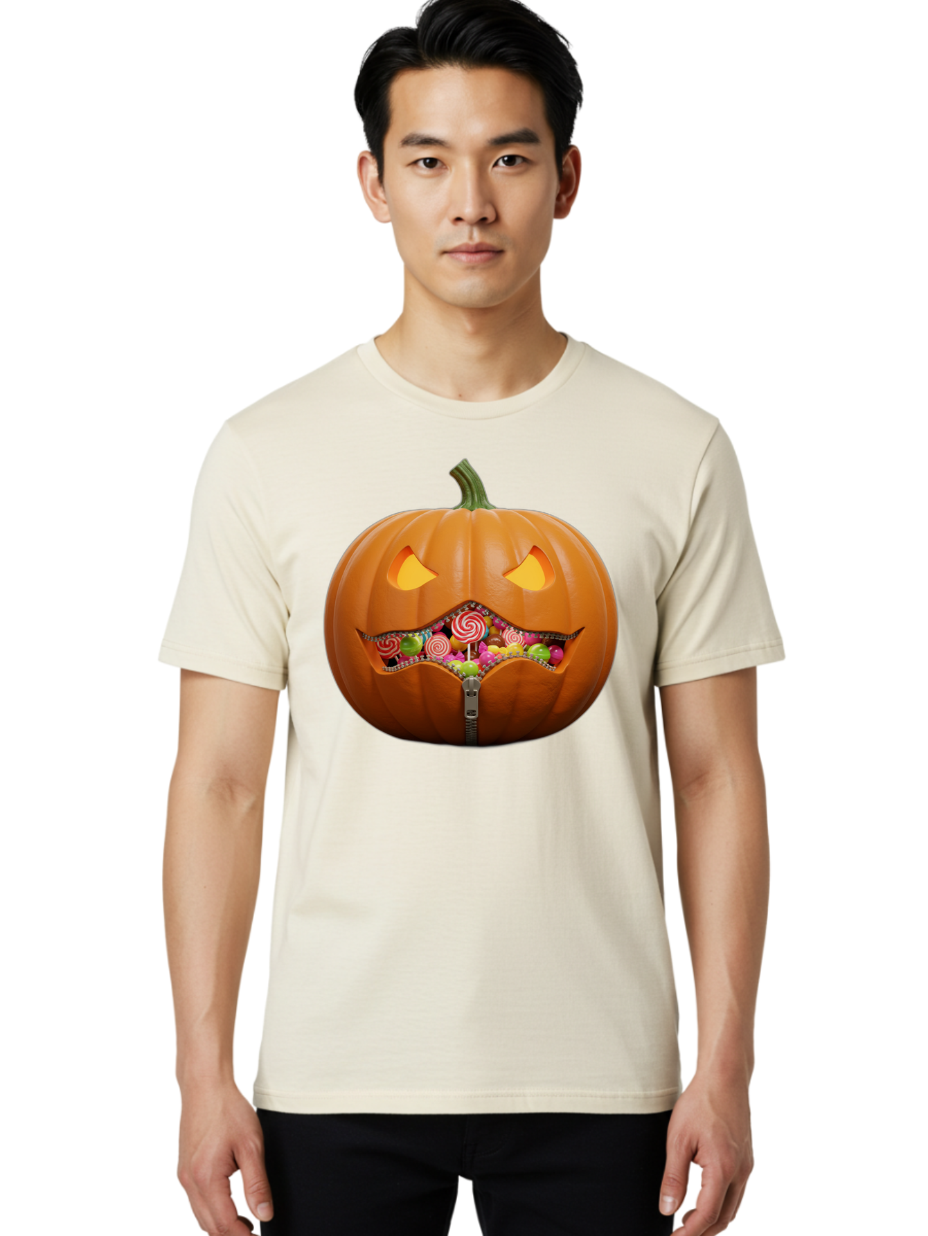 Jack-O-Lantern-Candy Men'S Graphic Tee, 100% Cotton, Comfortable Casual Summer Wear, Machine Washable, Vintage Camera, Old Camera, Antique Camera, Black Camera, Classic Photography, Photography Equipment, Nostalgic Device, Film Camera, Bam700
