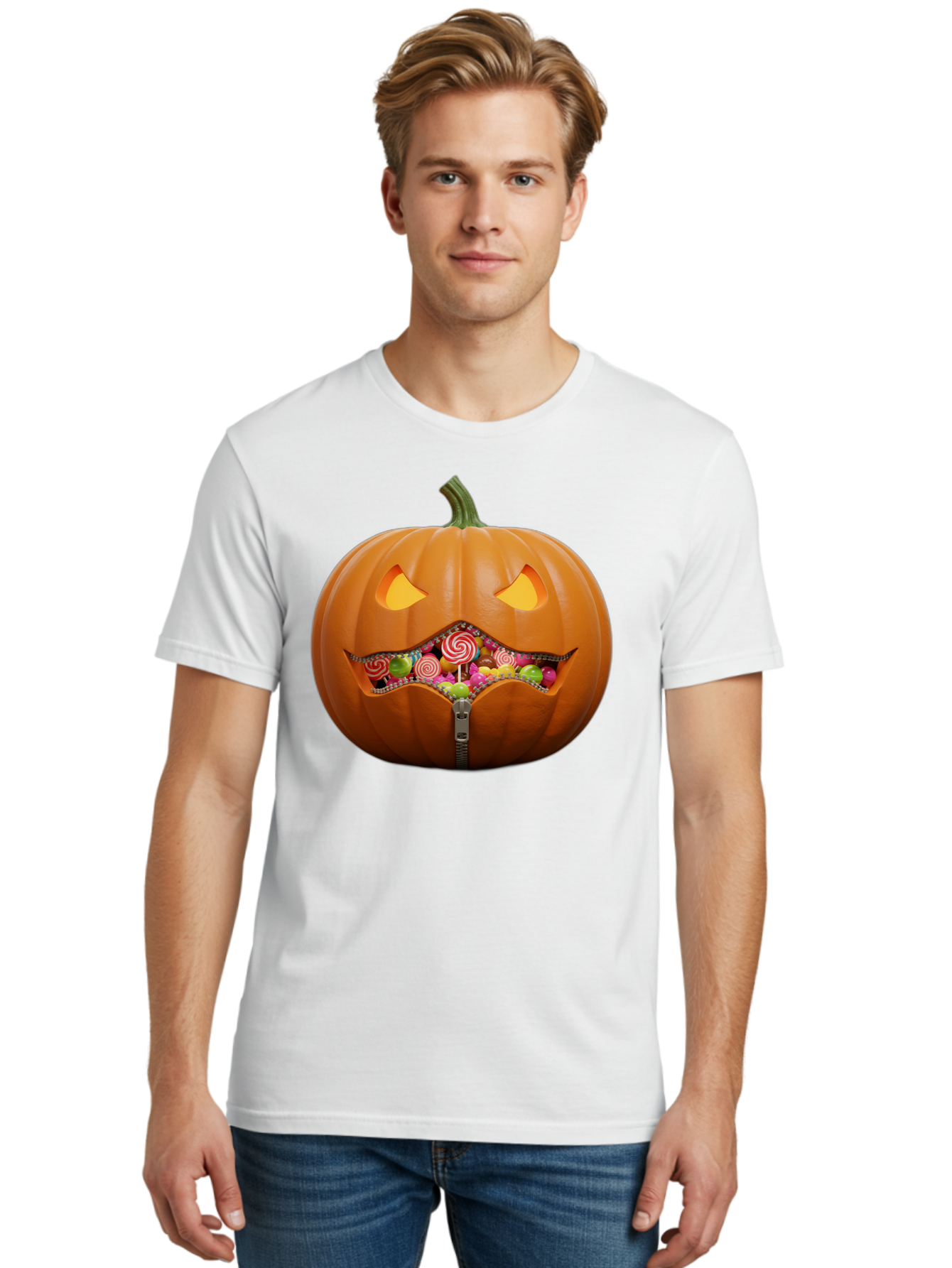 Jack-O-Lantern-Candy Men'S Graphic Tee, 100% Cotton, Comfortable Casual Summer Wear, Machine Washable, Vintage Camera, Old Camera, Antique Camera, Black Camera, Classic Photography, Photography Equipment, Nostalgic Device, Film Camera, Bam700