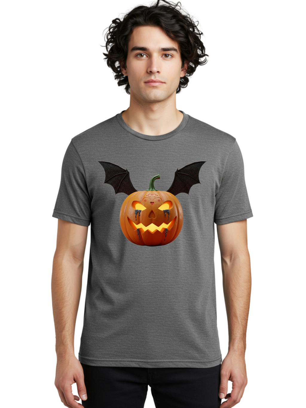 Jack-O-Lantern-Vampire Men'S Graphic Tee, 100% Cotton, Comfortable Casual Summer Wear, Machine Washable, Vintage Camera, Old Camera, Antique Camera, Black Camera, Classic Photography, Photography Equipment, Nostalgic Device, Film Camera, Bam701